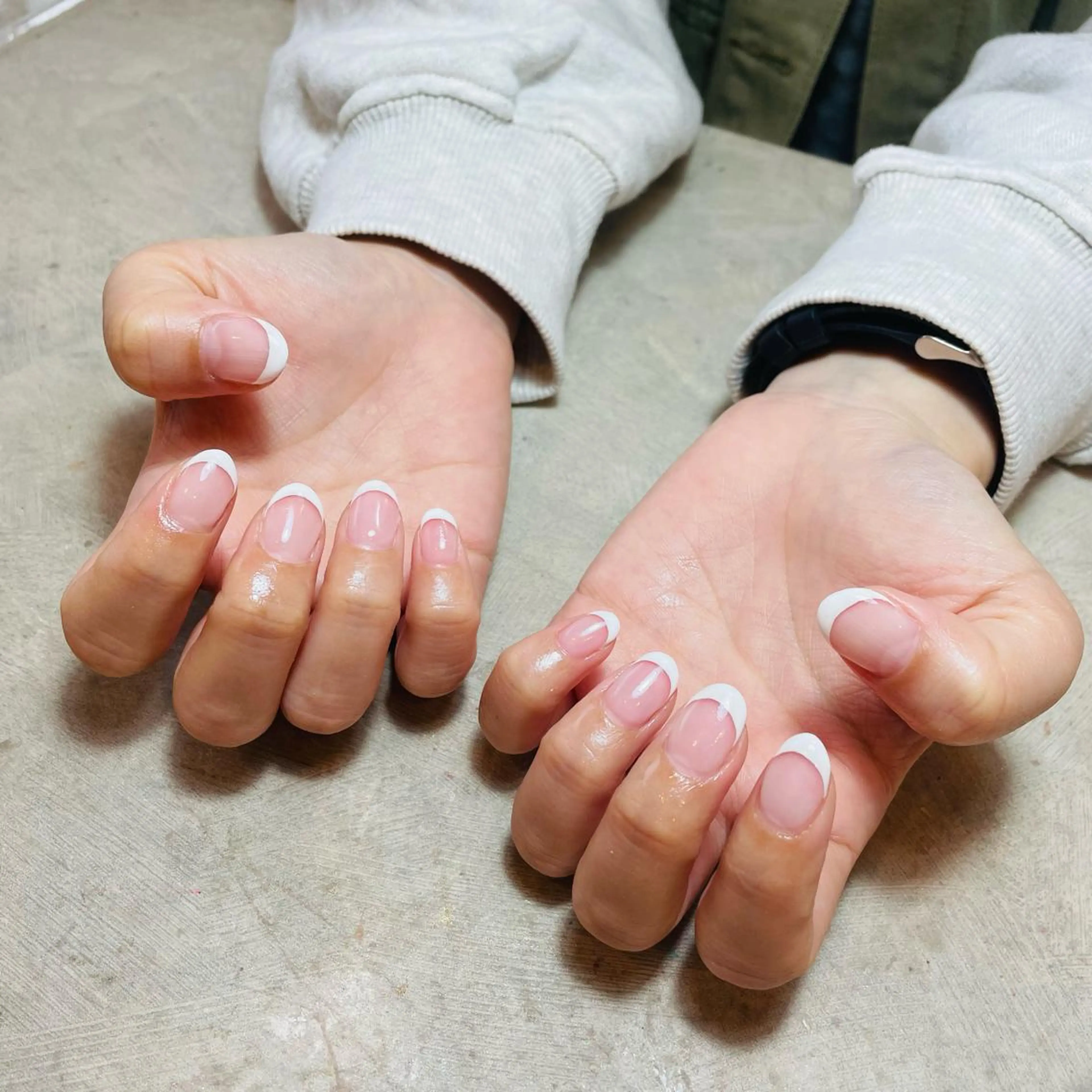 ネイル クリアネイル フレンチネイル ハンドネイル bylaki_ haruka(K)のネイルデザイン