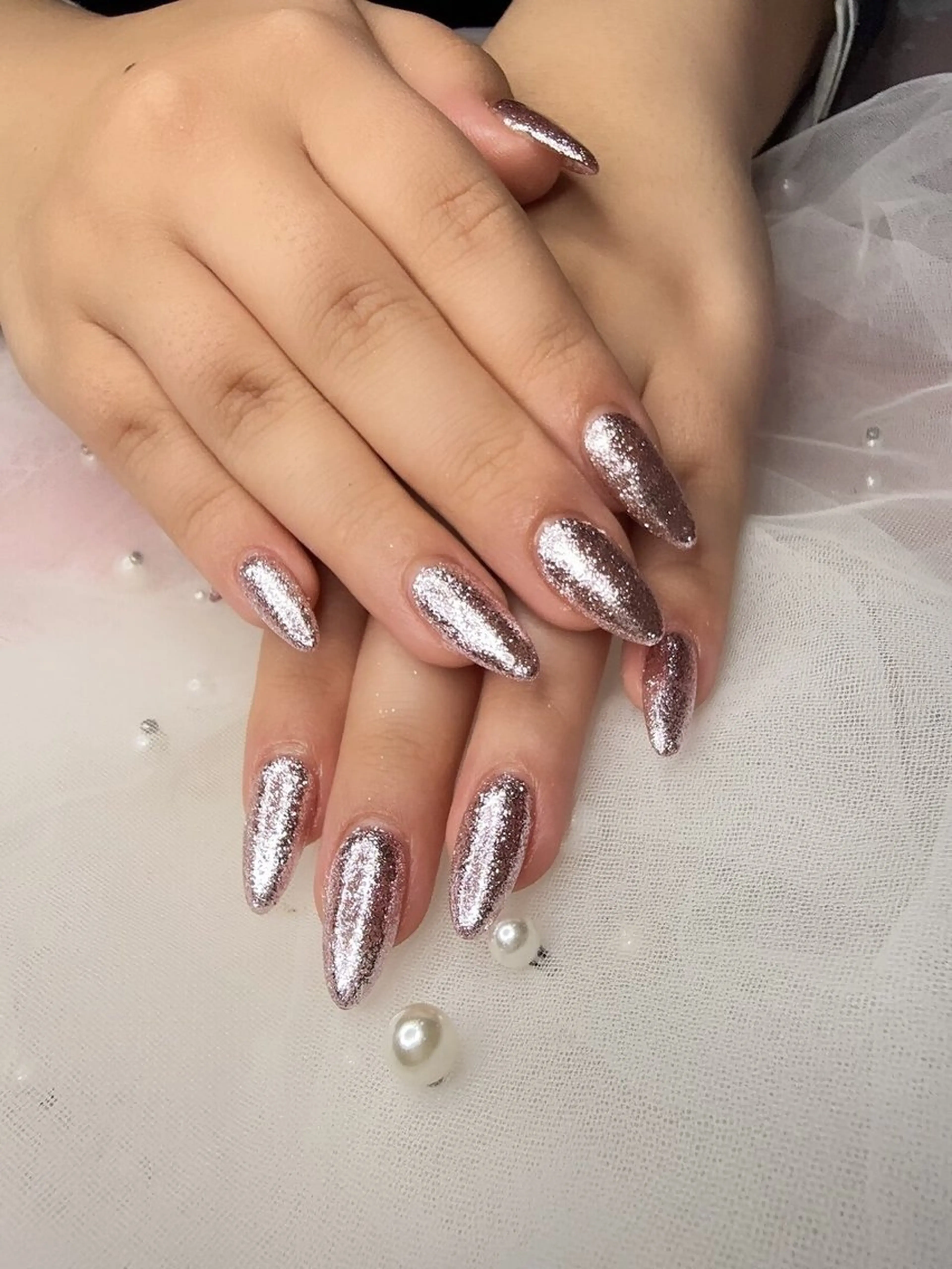 新人ネイリスト【アクリルスカルプ】ワンカラーorラメグラ¥10980⇒4980 （ソフトジェルオフ¥550)の写真