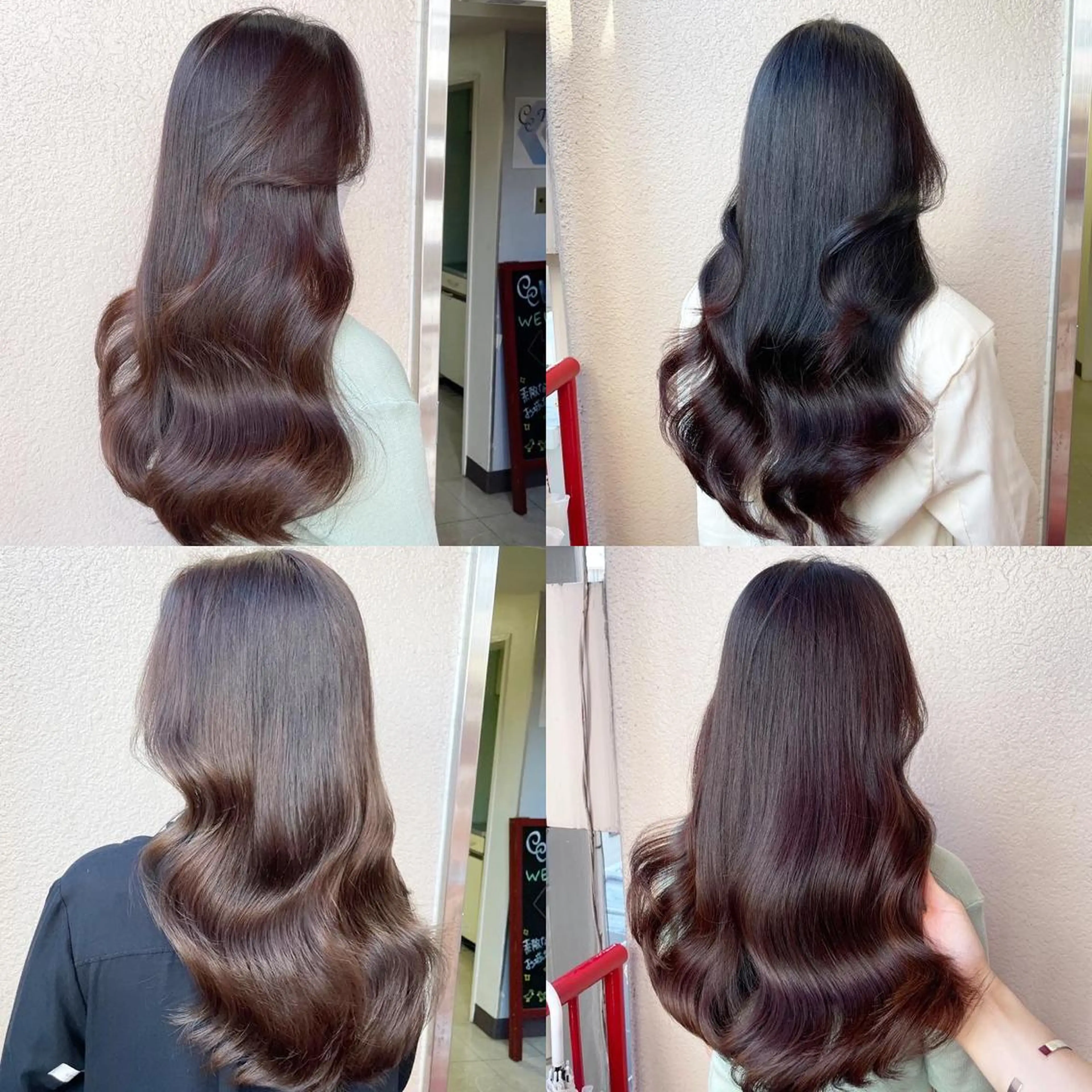 セミロング カラー アクアカラー トリートメント カット トリートメント layercut✂️ 韓国ヘア/髪質改善のヘアスタイル