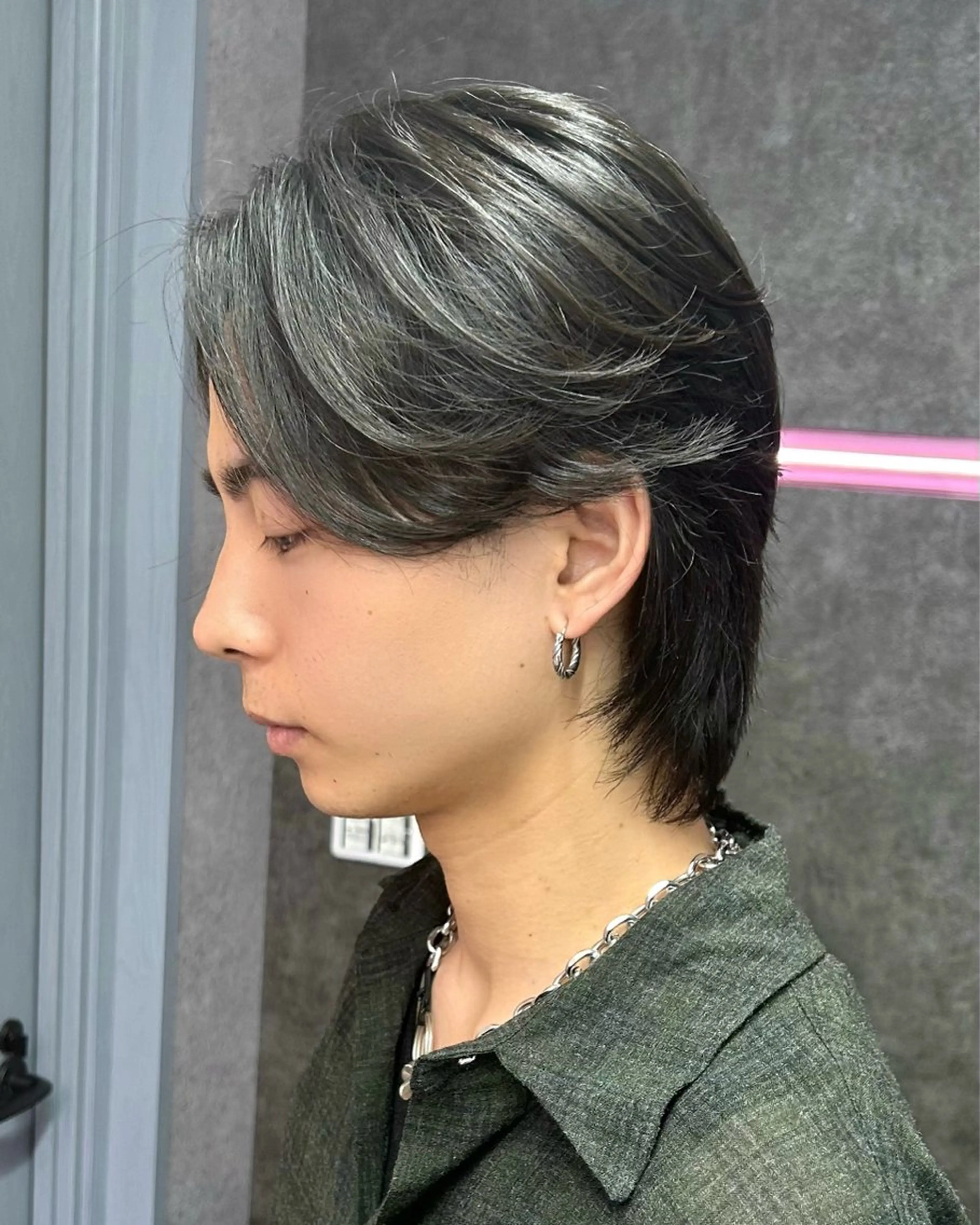 ミディアム メンズ カット ヘアセット メンズ専門 スタイリスト前田雄輝のヘアスタイル