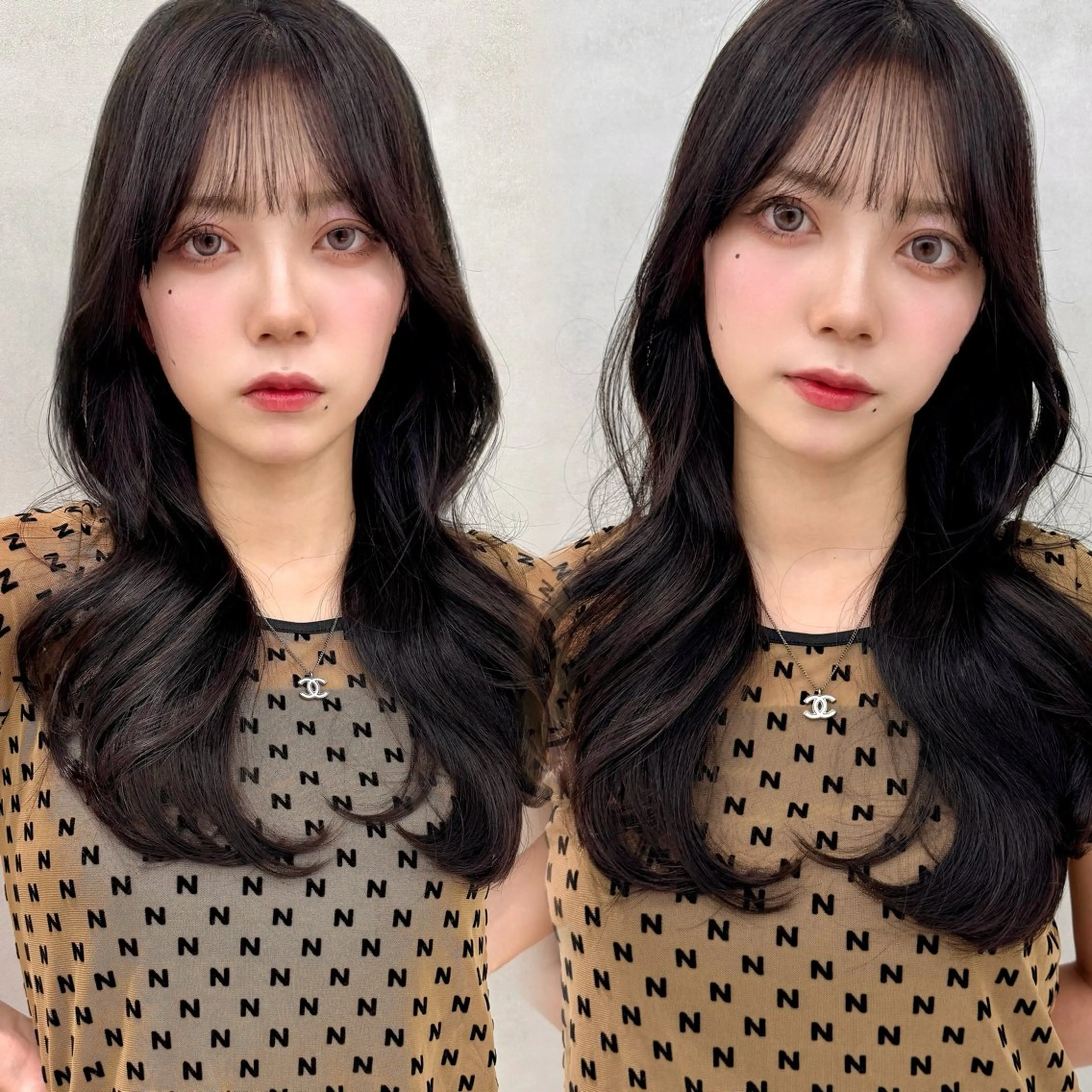 【︎💖12/1~12/4限定💖】‎🪽韓国ヘアカット➕艶髪ワンカラー➕トリートメント🪄 120分の写真