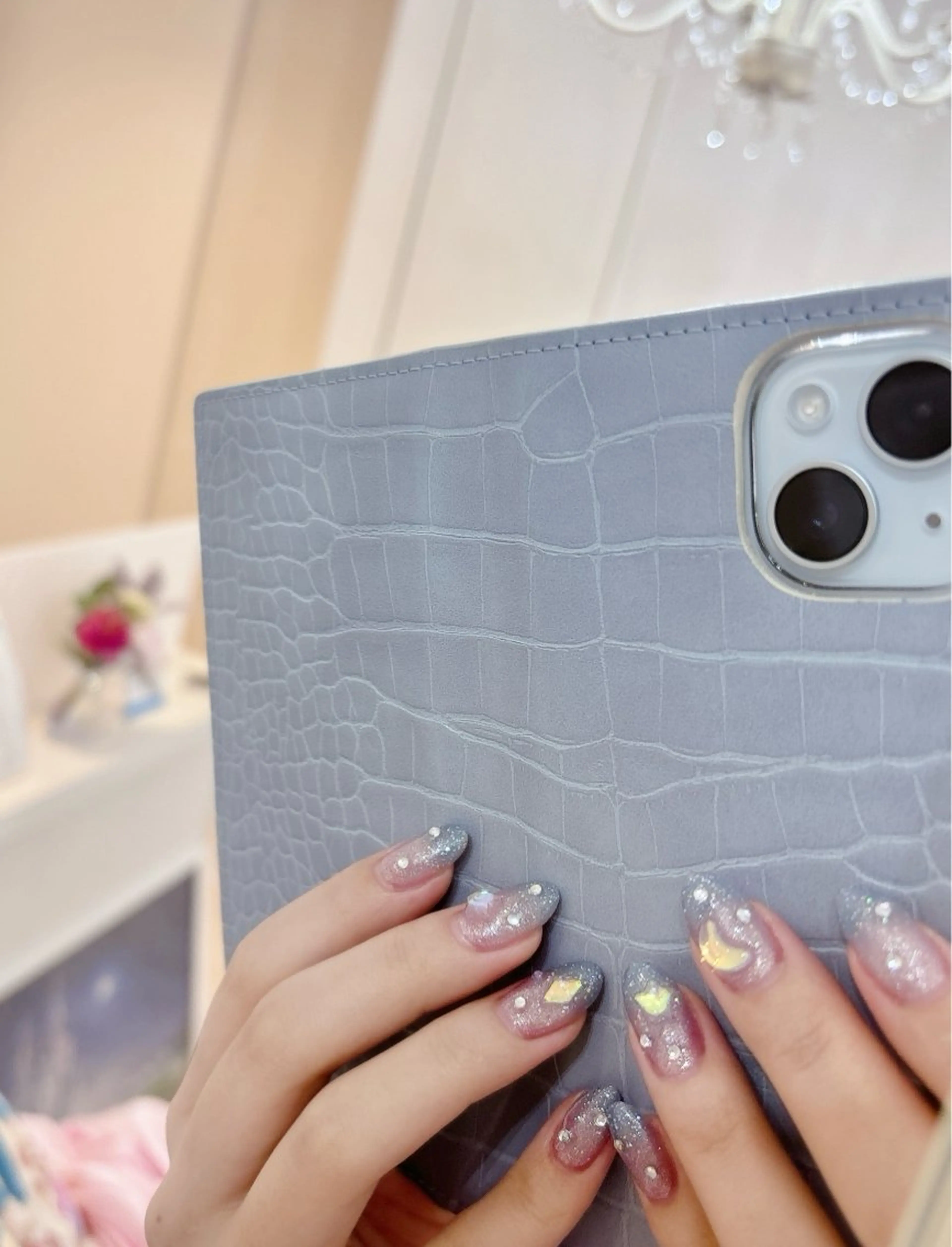 ネイル グラデーション キラキラネイル ハンドネイル FLARE NAIL フレアネイルのネイルデザイン