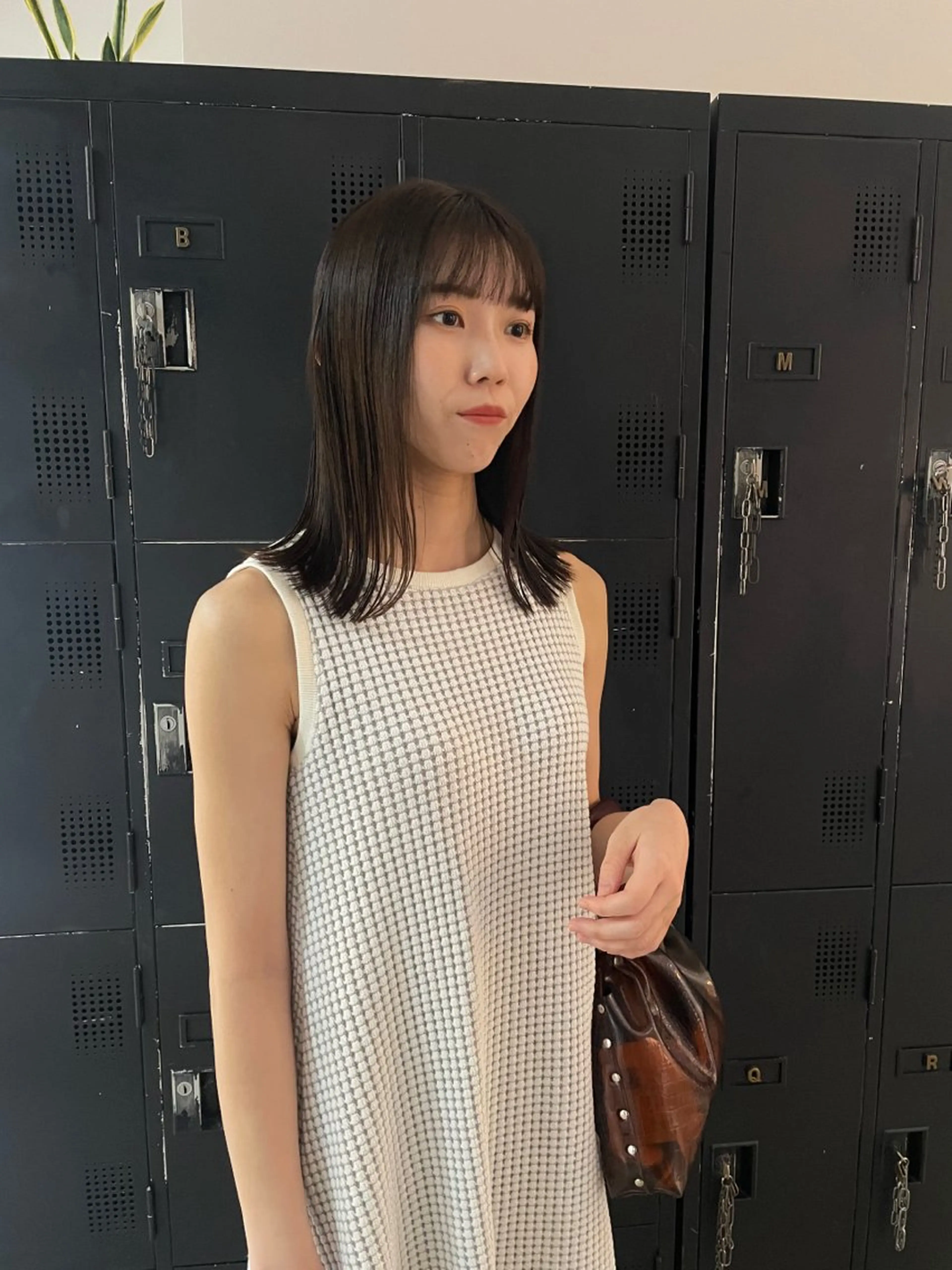 セミロング カラー トリートメント 前田 海耀のヘアスタイル