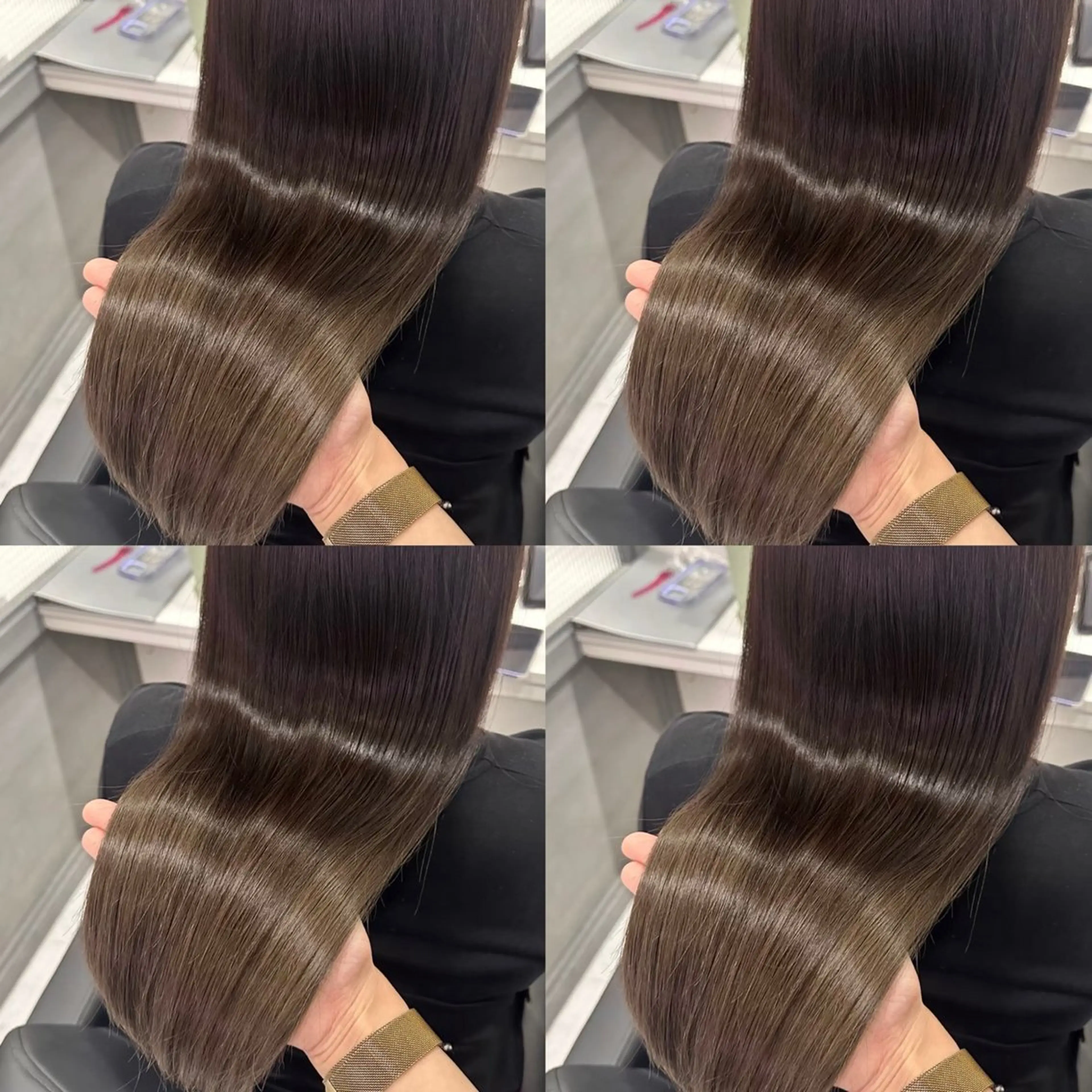 セミロング カラー 透明感カラー ･艶髪💫きららのヘアスタイル