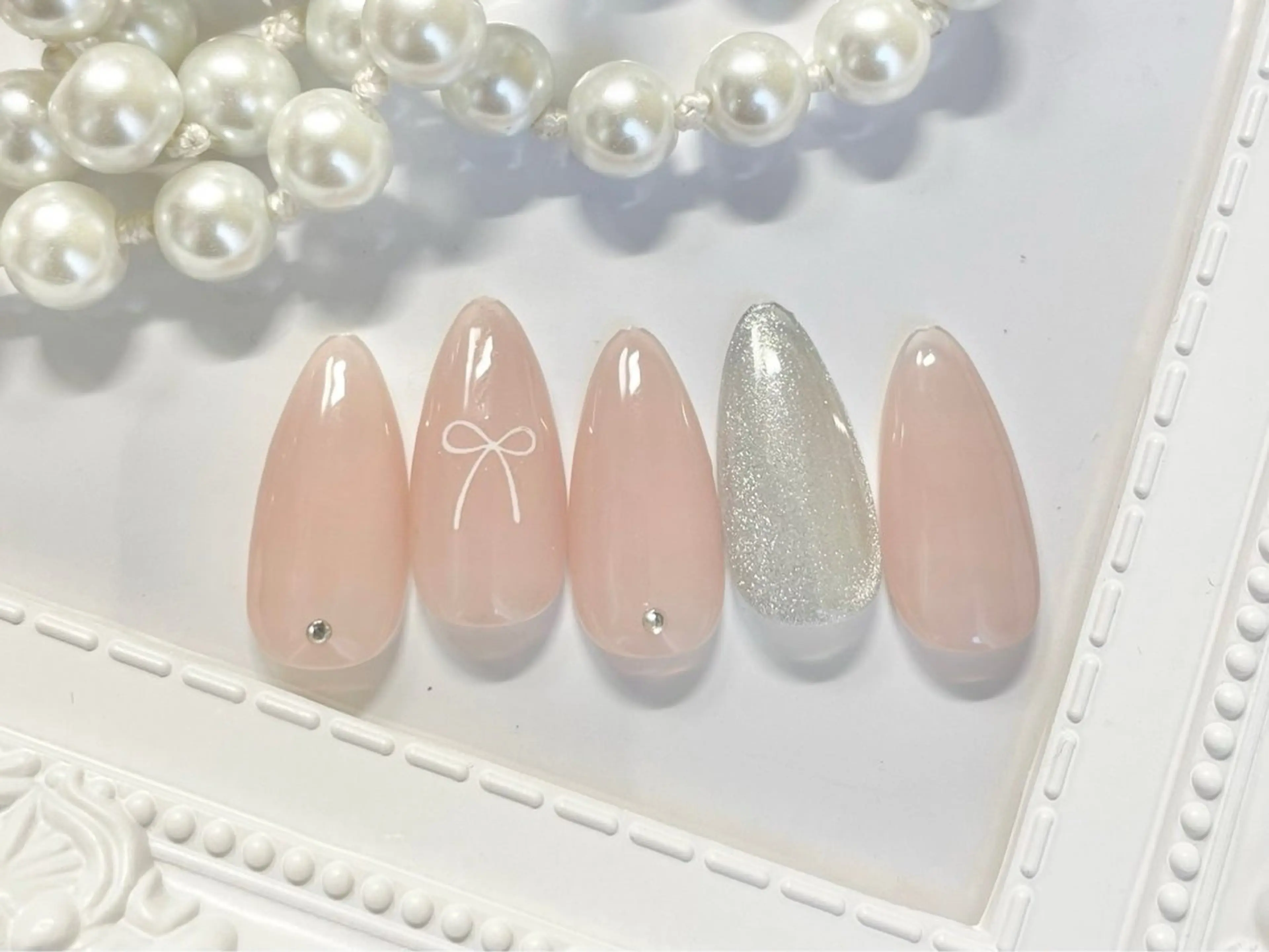 ネイル オフィスネイル シンプルネイル 【パラジェル・フィルイン】Nailsalon　Merci東中野所属・Merci shigaのネイルデザイン