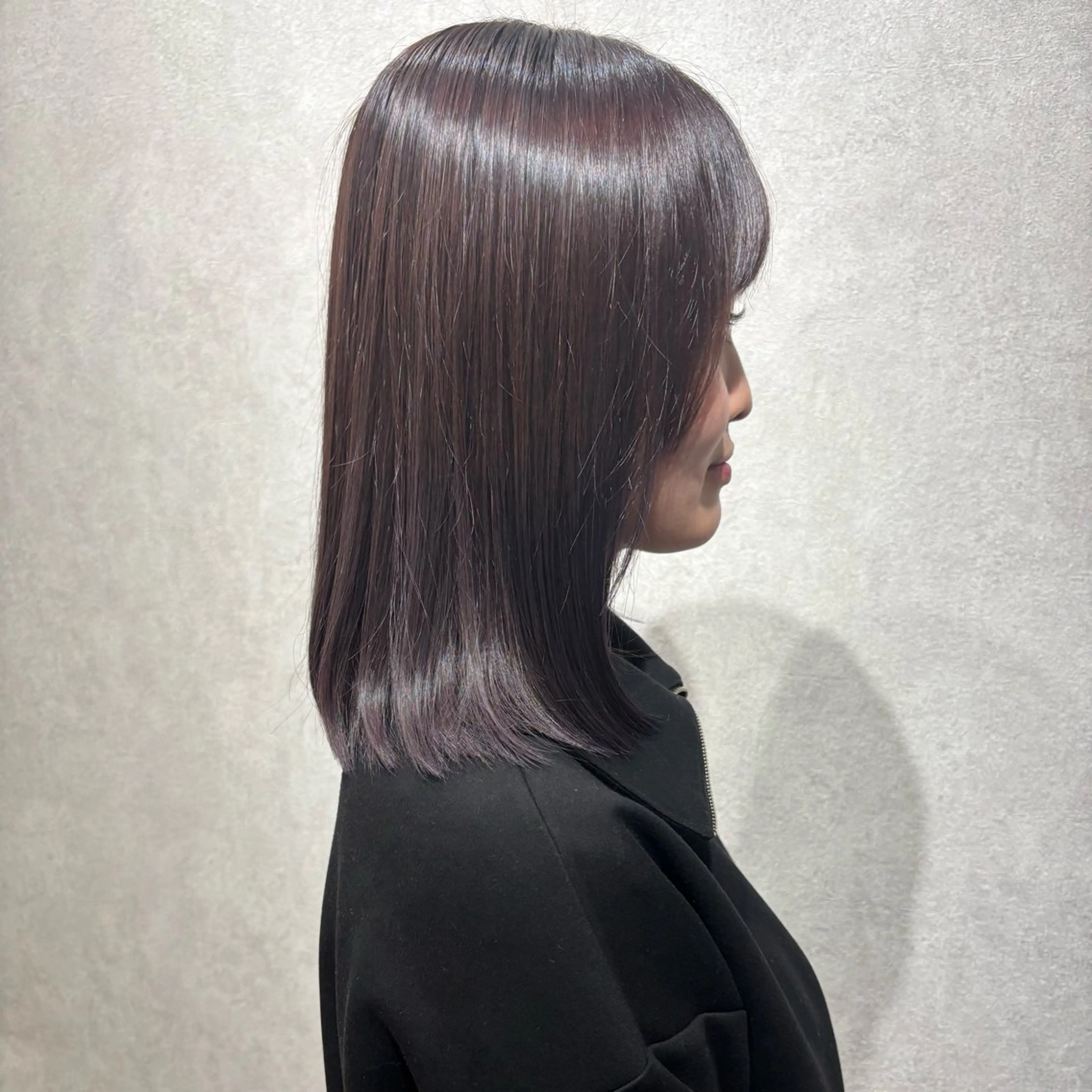 ミディアム カラー ヘアカラー 髪質改善/縮毛矯正/ 暖色カラー🎀🪞のヘアスタイル