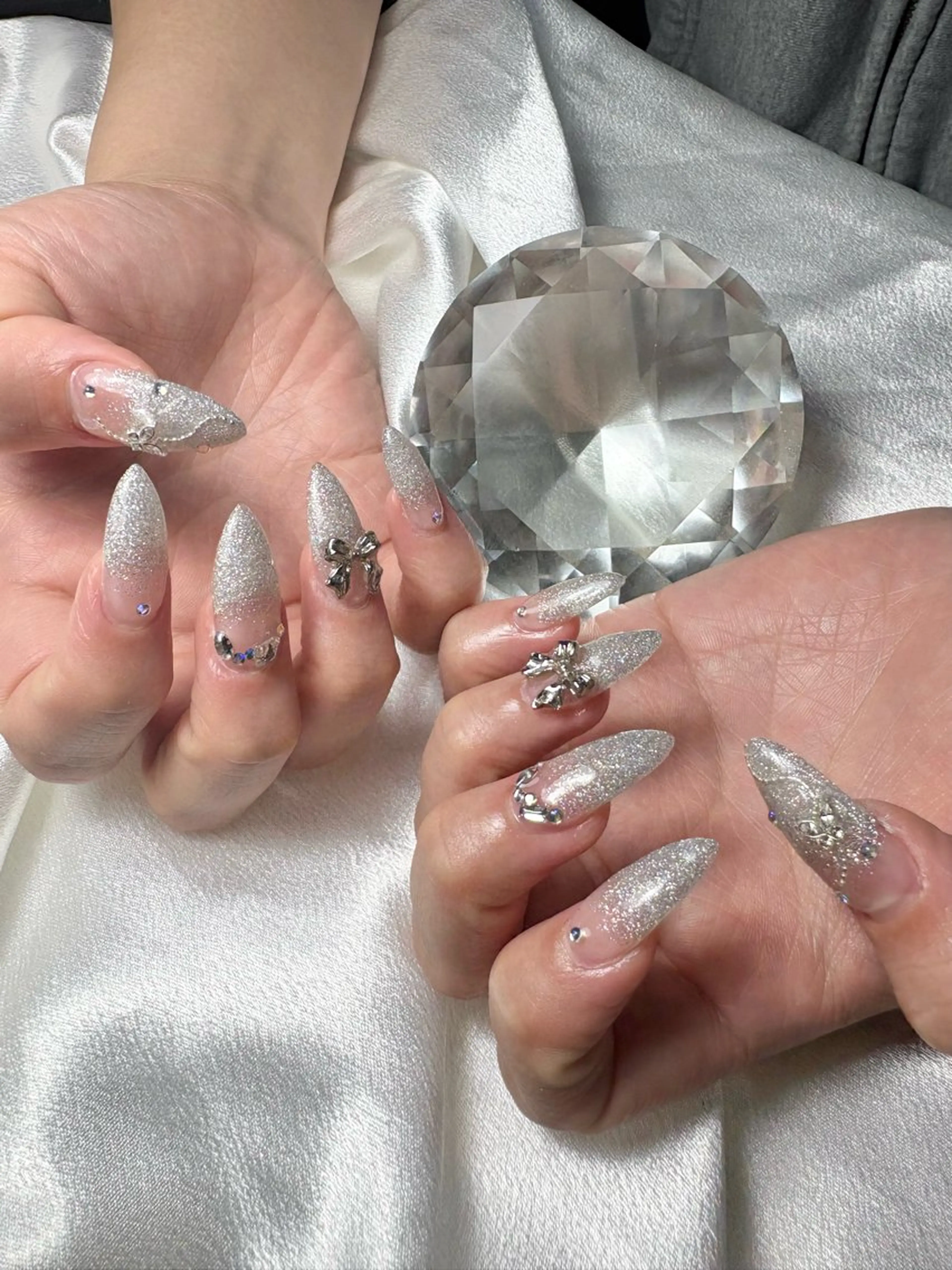 ネイル 長さ出し 持ち込み 山科駅徒歩3分🩷 店長 ゆちのネイルデザイン