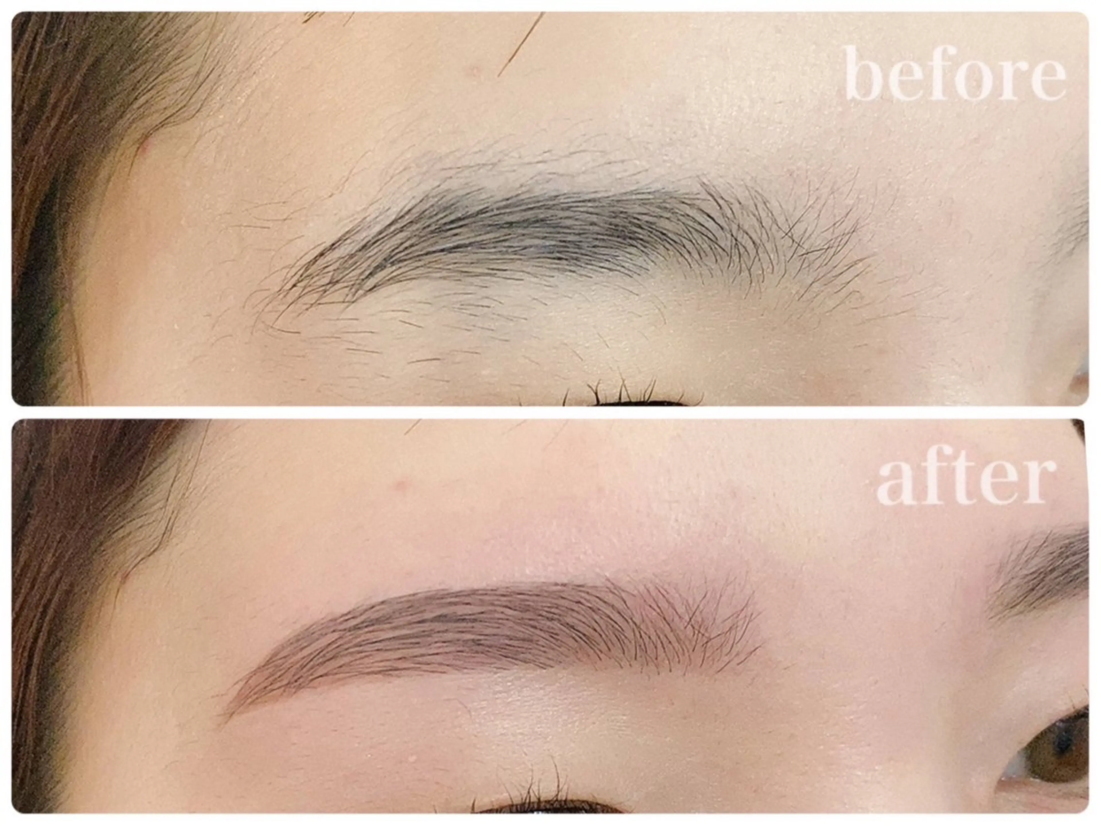 【アイブロウWax脱毛】間引き付き♪ お客様一人ひとりの骨格に合わせた眉毛の形をご提案！ワックスで綺麗に形を整えます！の写真