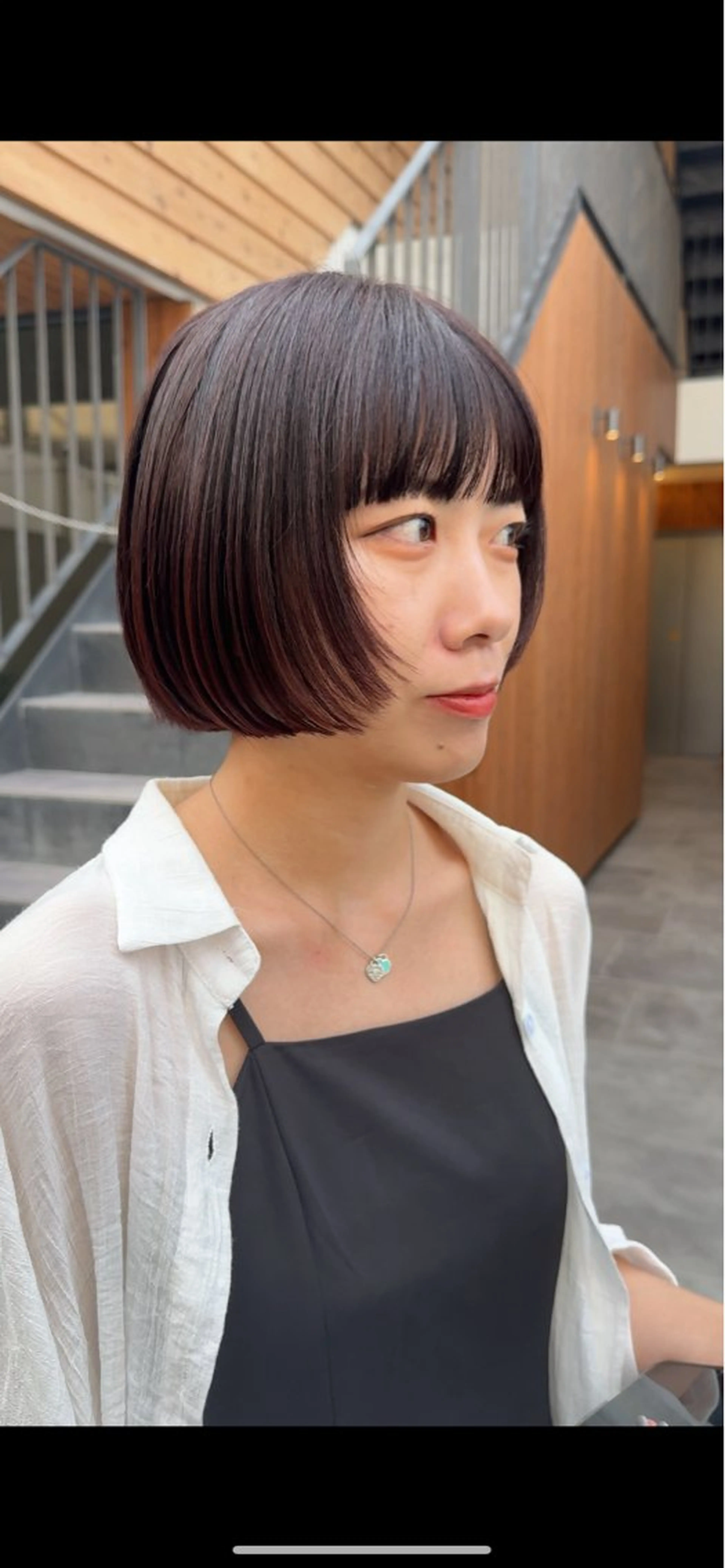 ショート ボブ 顔まわりレイヤー レイヤーカット Qin shaire salon 原宿所属・🌿パーマ/ボブ/ レイヤー/Mikiのその他イメージ