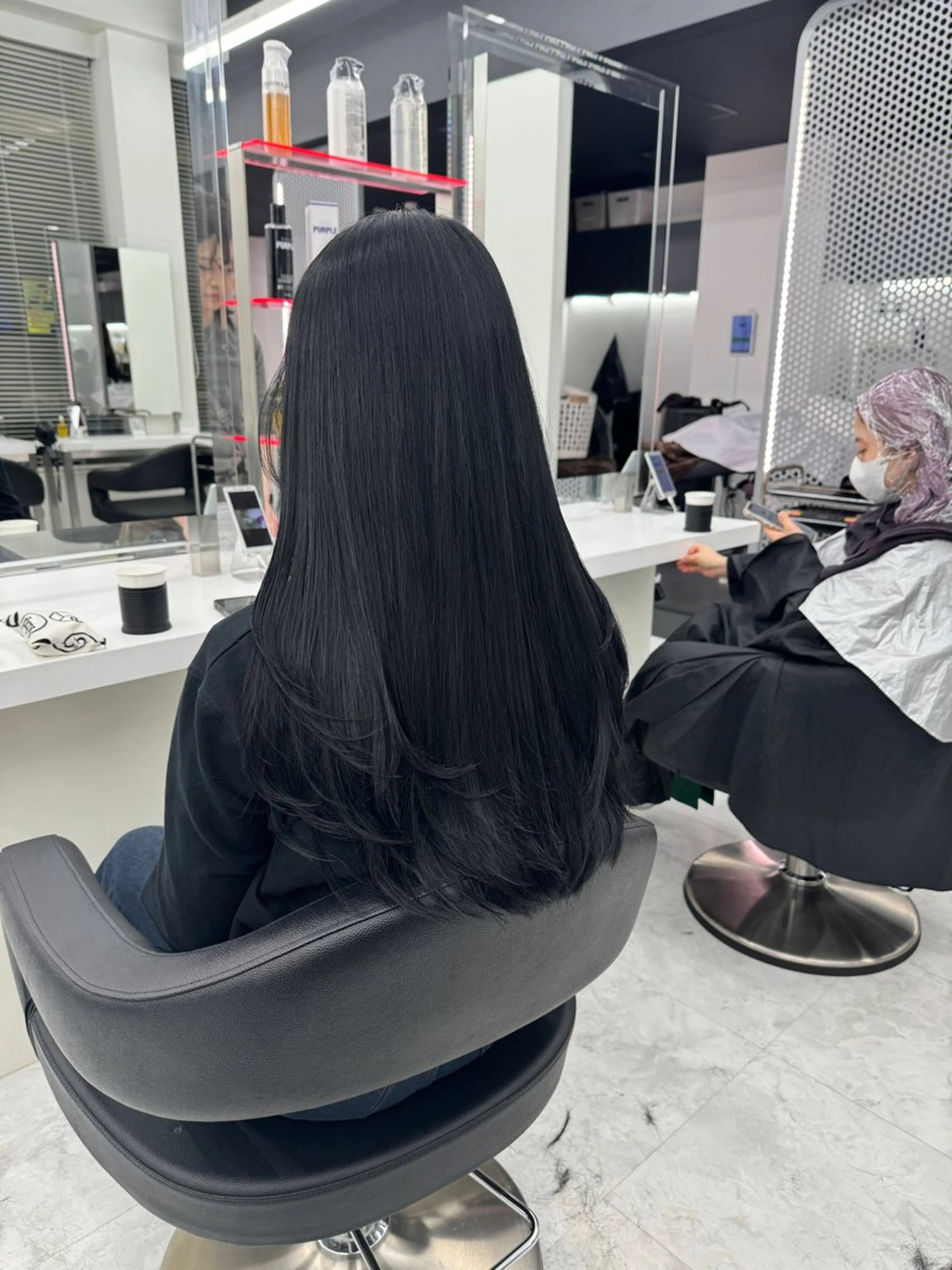 ロング カラー カット ヘアカラー トリートメント ヘッドスパ ヘアセット 💖透明感カラー＆暗 髪専門💖Akariのヘアスタイル