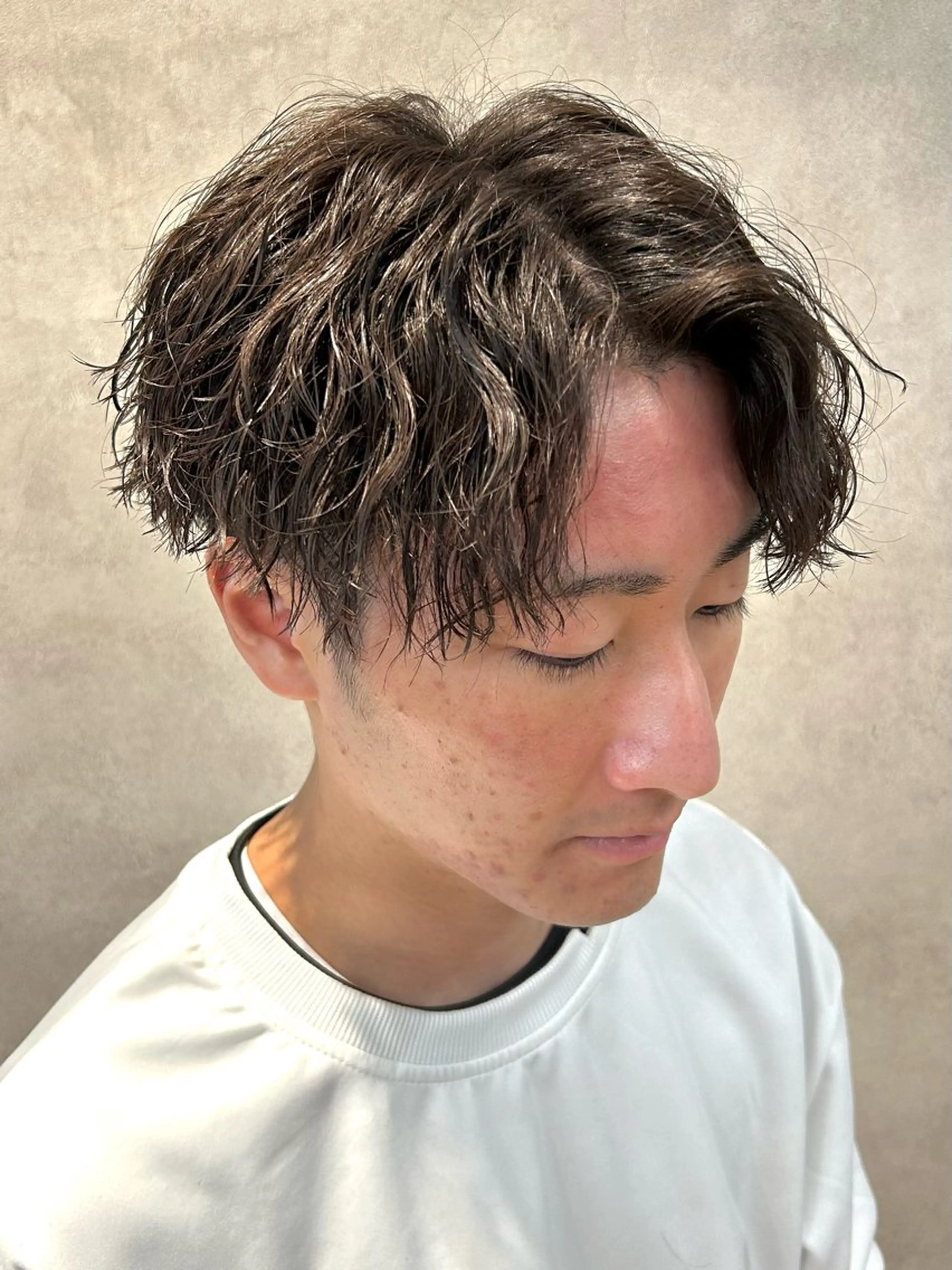 ミディアム パーマ カット パーマ トリートメント 🔥メンズ特化🔥 塩拓巳のヘアスタイル