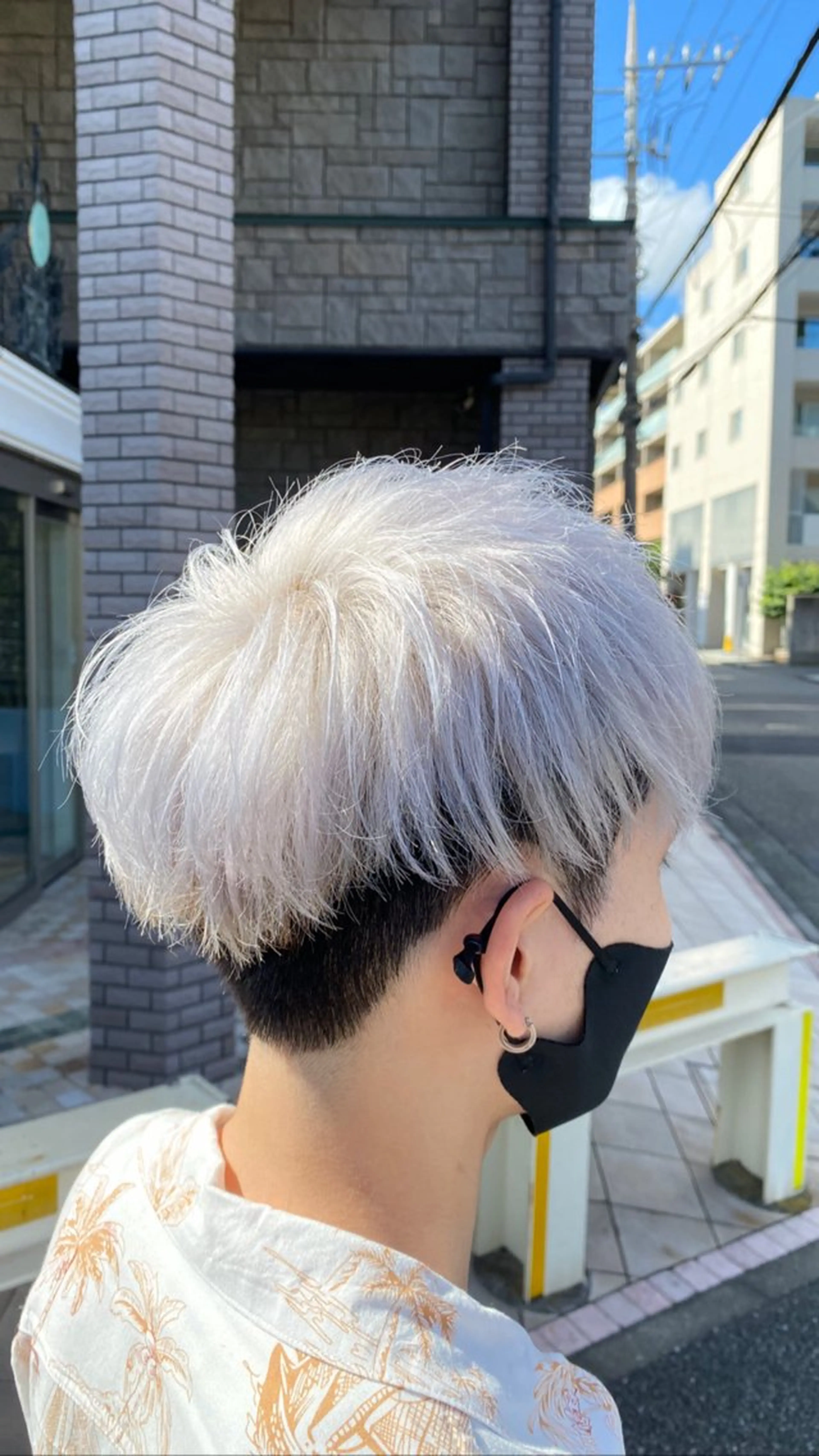 ショート カラー メンズ カラースペシャリスト ・齊藤 羽瑠輝のヘアスタイル