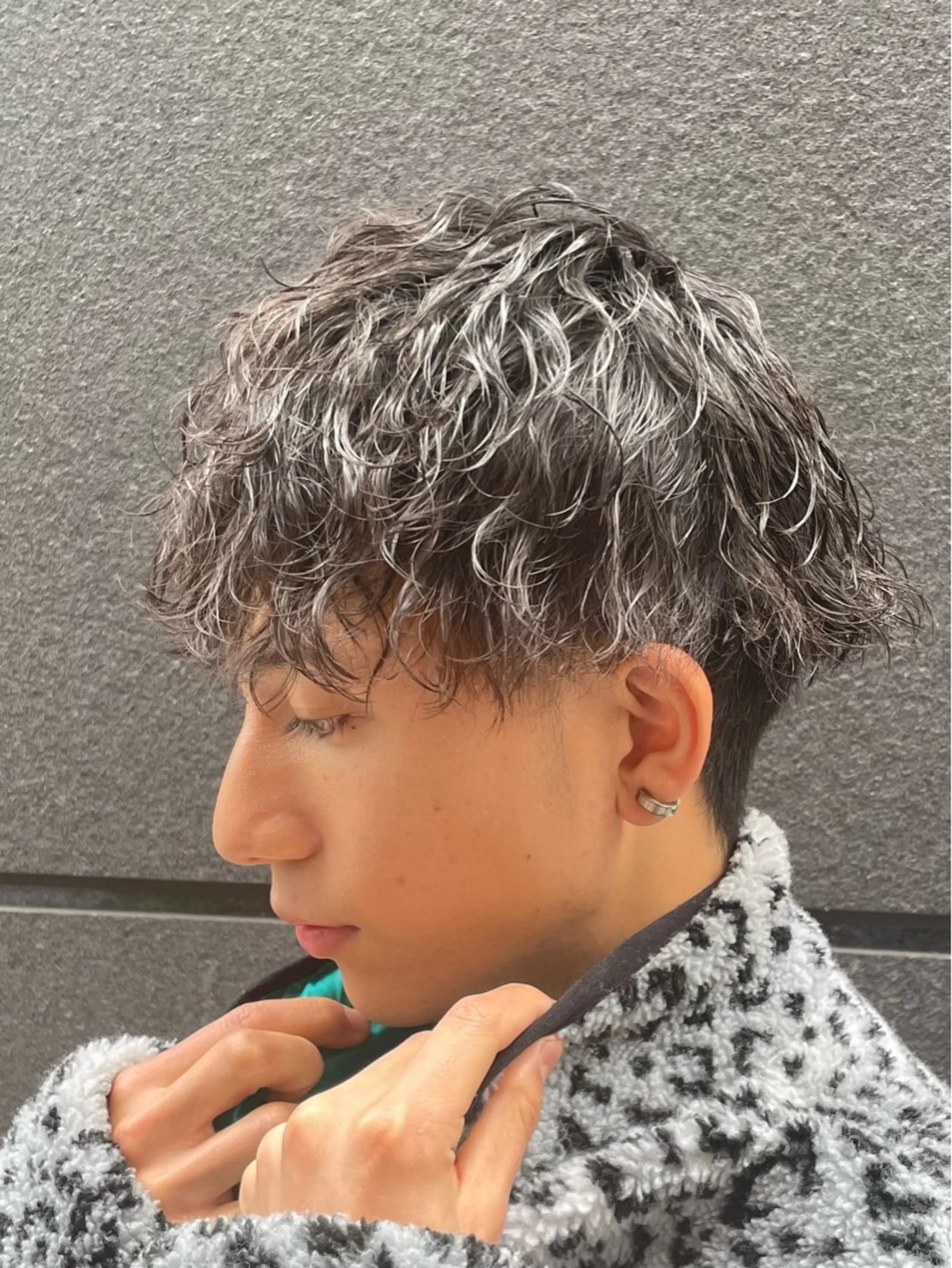 パーマ メンズ メンズパーマ 波巻きパーマ カット パーマ トリートメント 👑立川No.1筋肉 美容師👑しゅーとのヘアスタイル