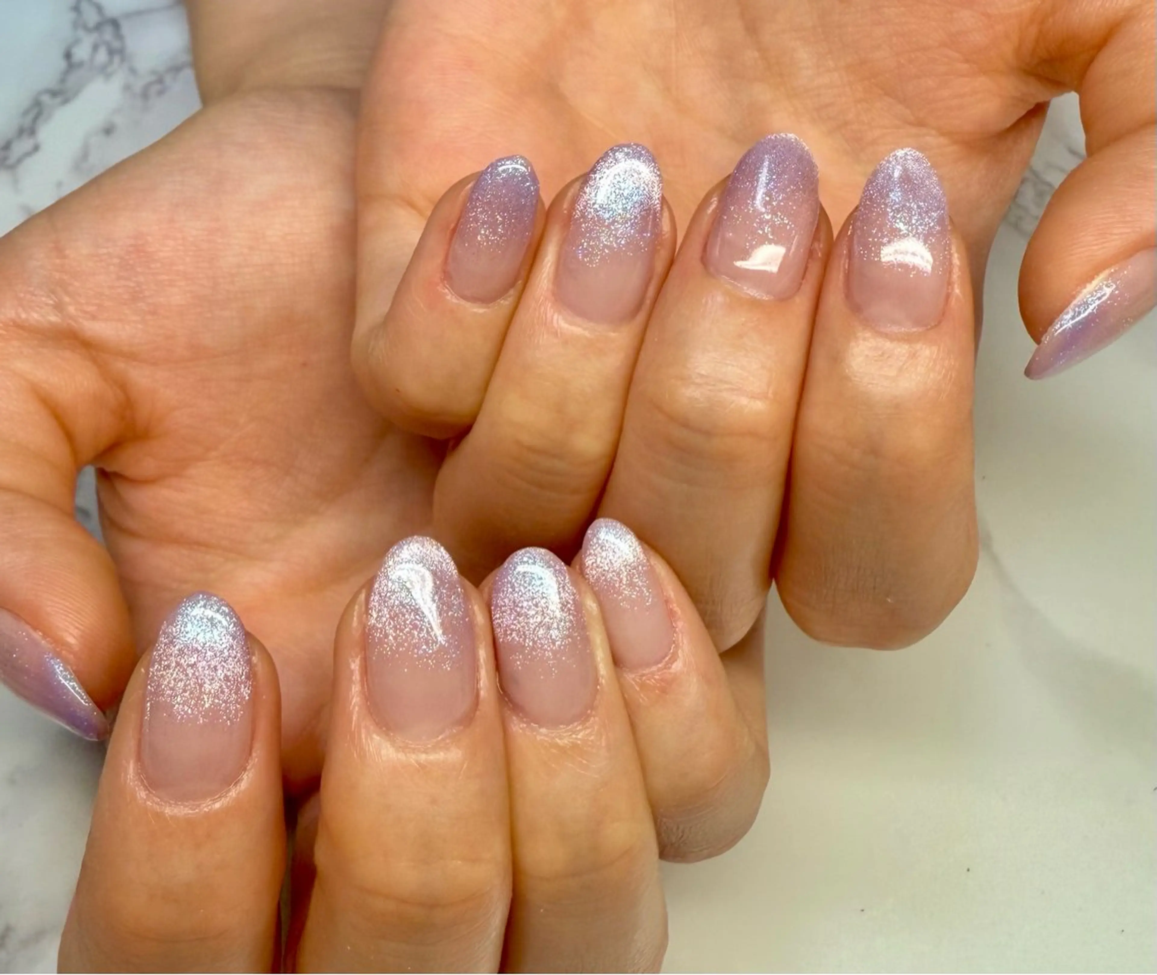 ネイル アートネイル チークネイル フレンチネイル 氷ネイル・うるうるネイル キラキラネイル M.N_ nailのネイルデザイン