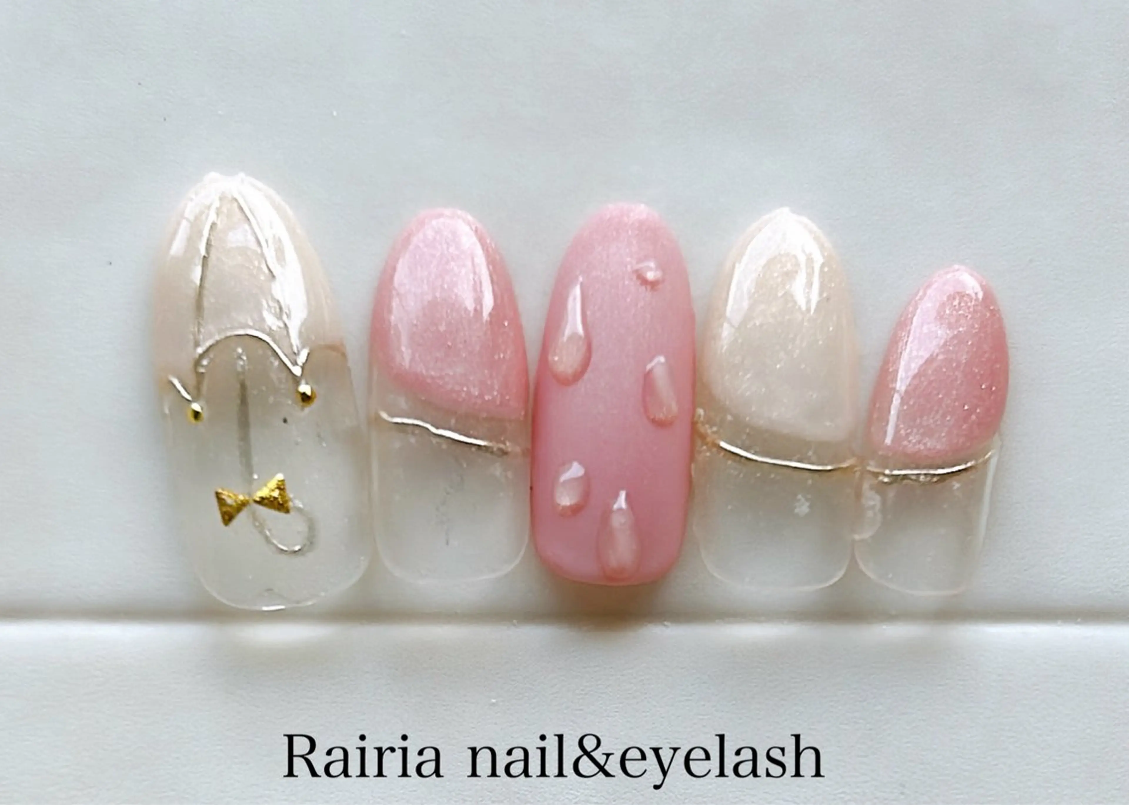 ネイル アートネイル ジェルネイル 持ち込み ニュアンスネイル パラジェル Rairia nail本八幡店のネイルデザイン