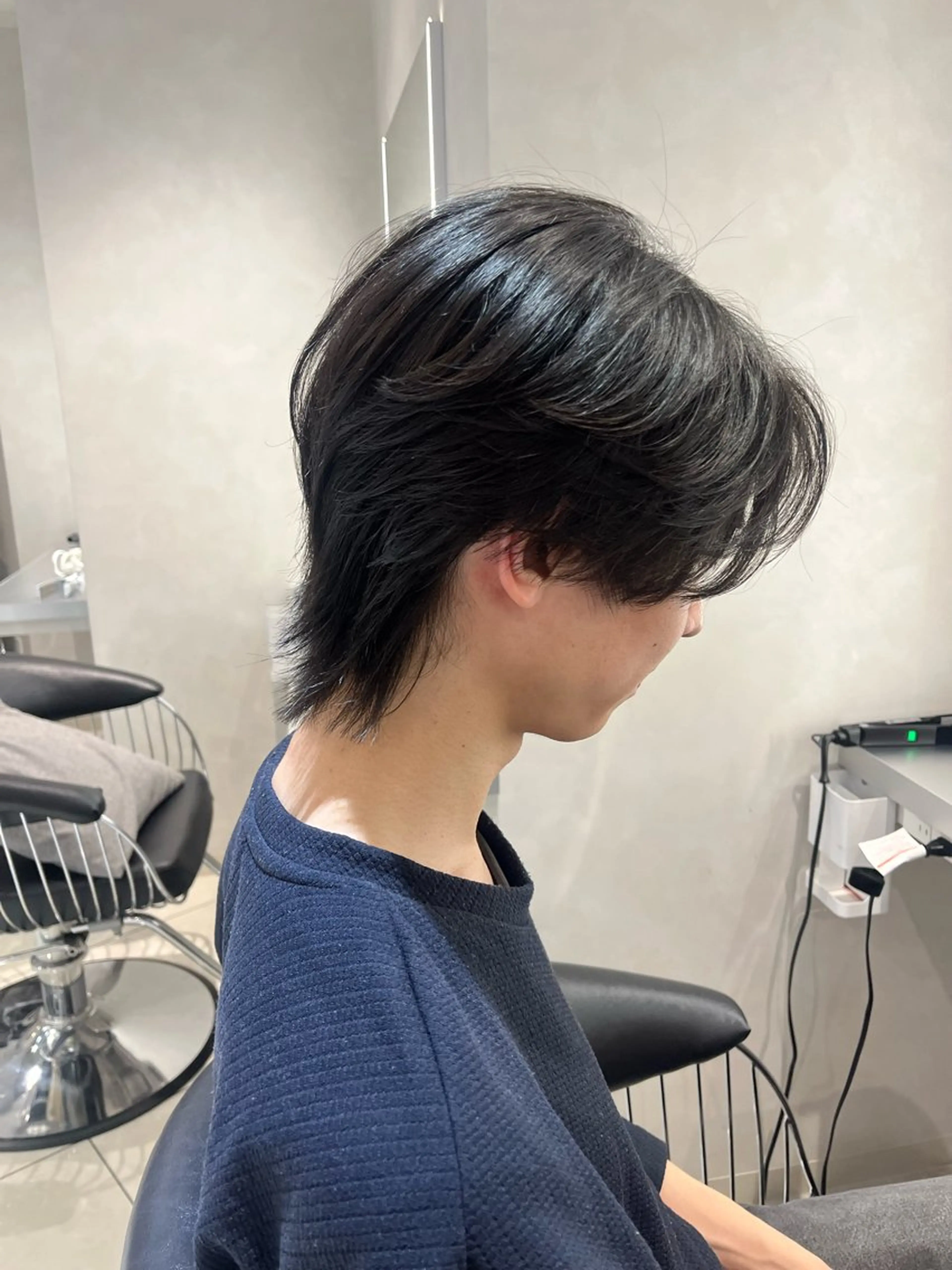 メンズ カット 韓国メンズ特化 ダウン・毛流れパーマのヘアスタイル
