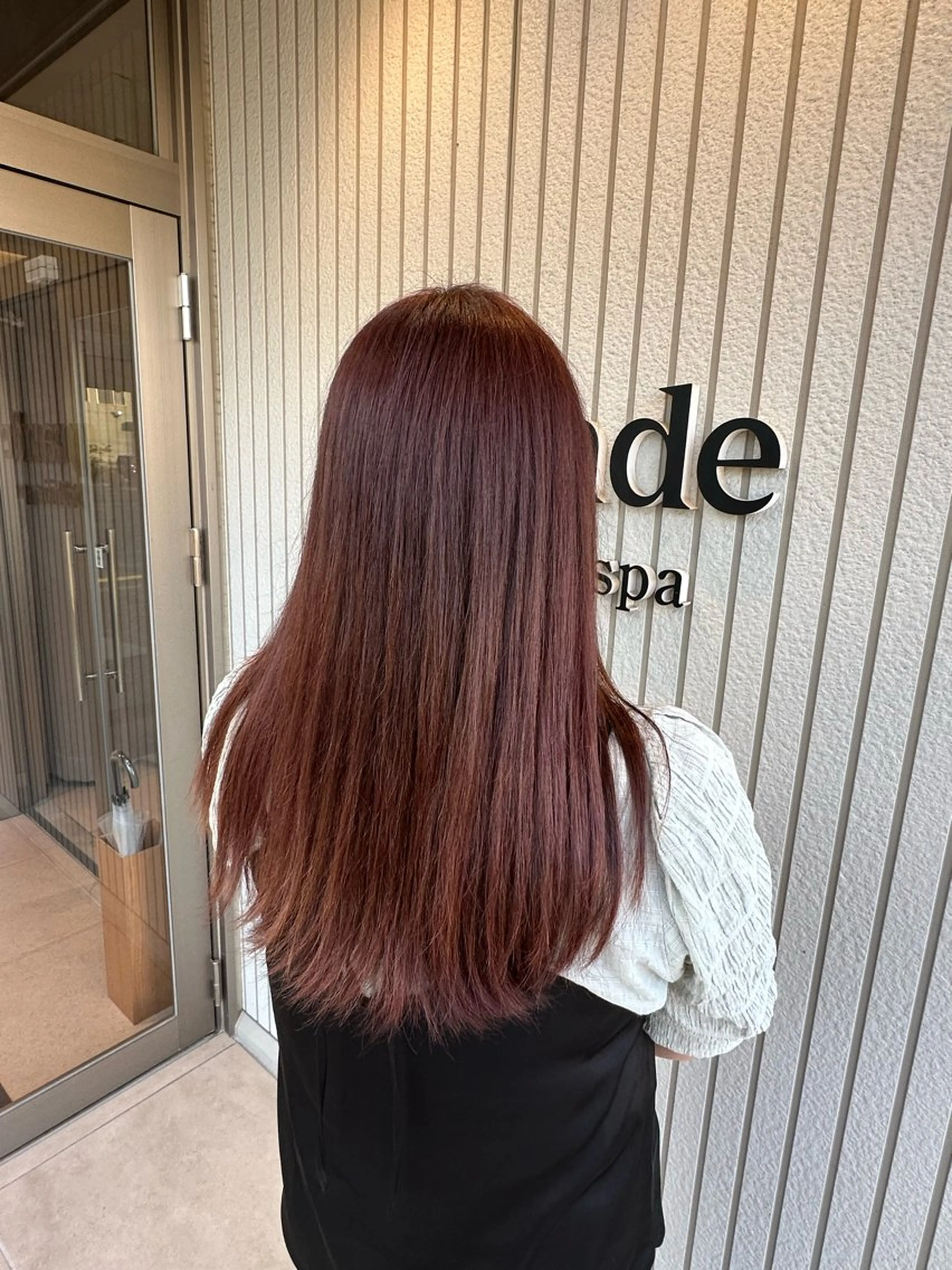 カラー ピンクカラー grande hair&spa所属・🫧透明感カラー 🫧サキのヘアスタイル