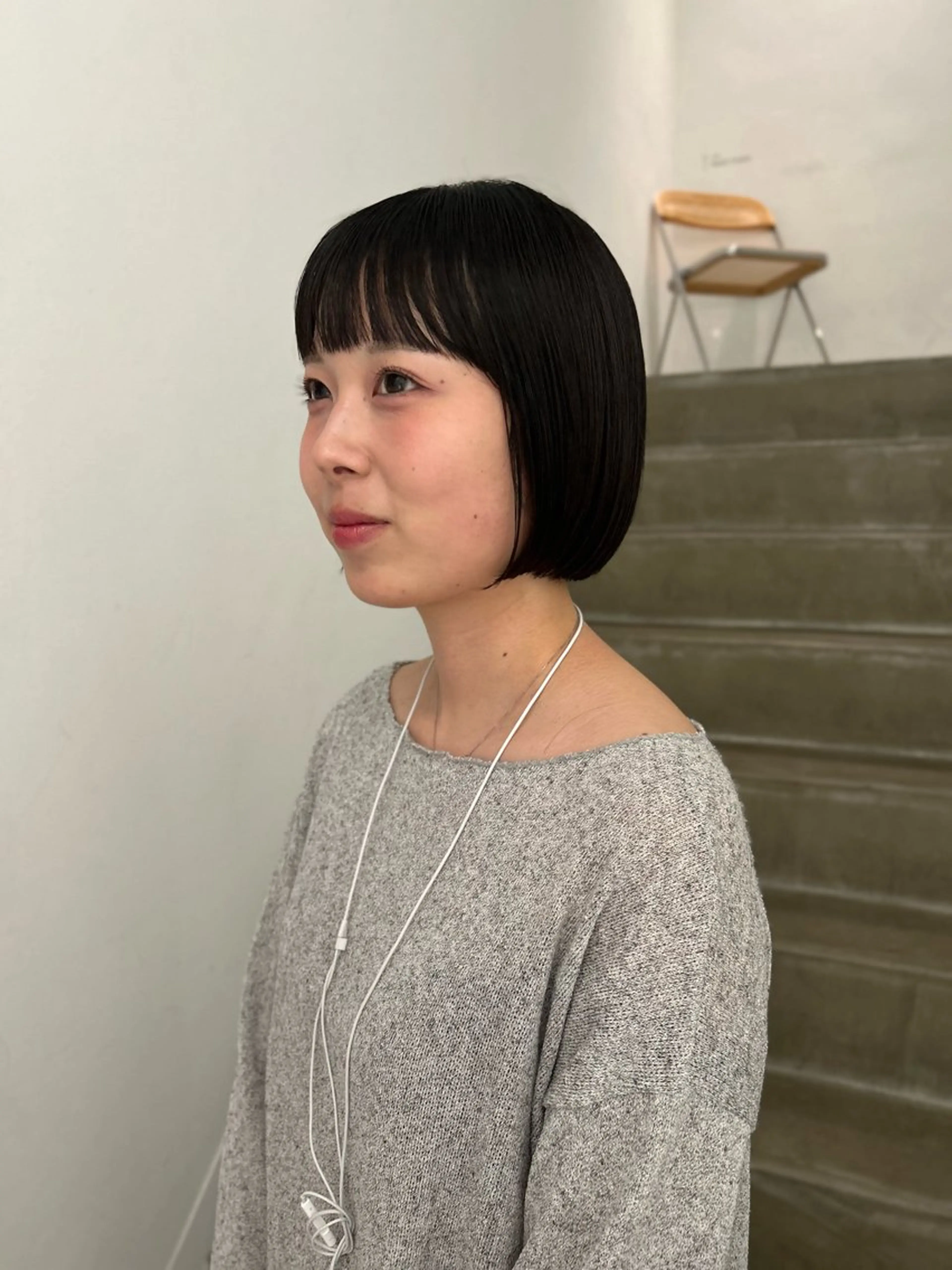 ショート ボブ e･n･u烏丸所属・やまのうち もえのヘアスタイル