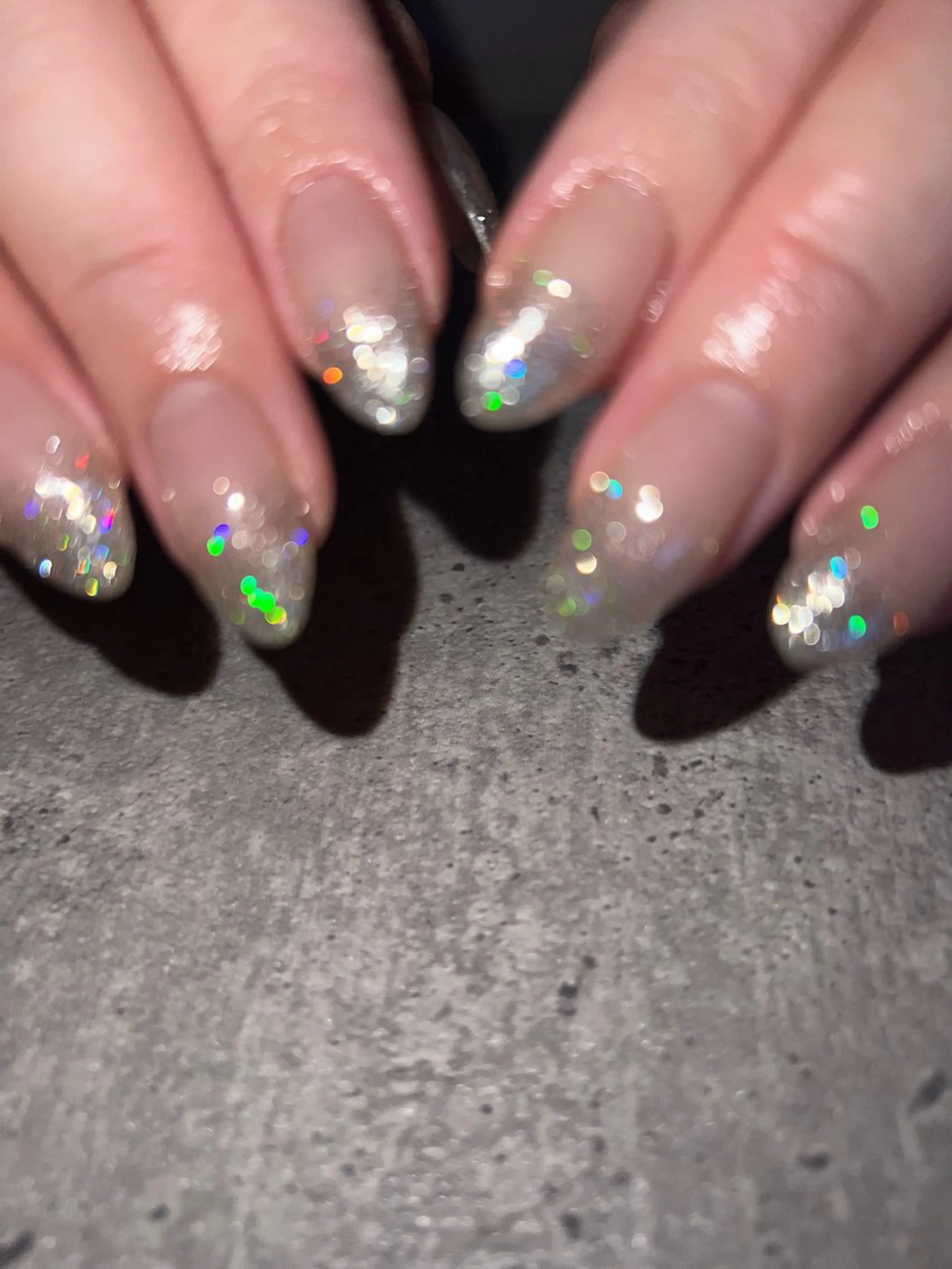 ネイル グラデーション ラメ(グリッター) ラメグラデーション ハンドネイル nail salon y＋のネイルデザイン