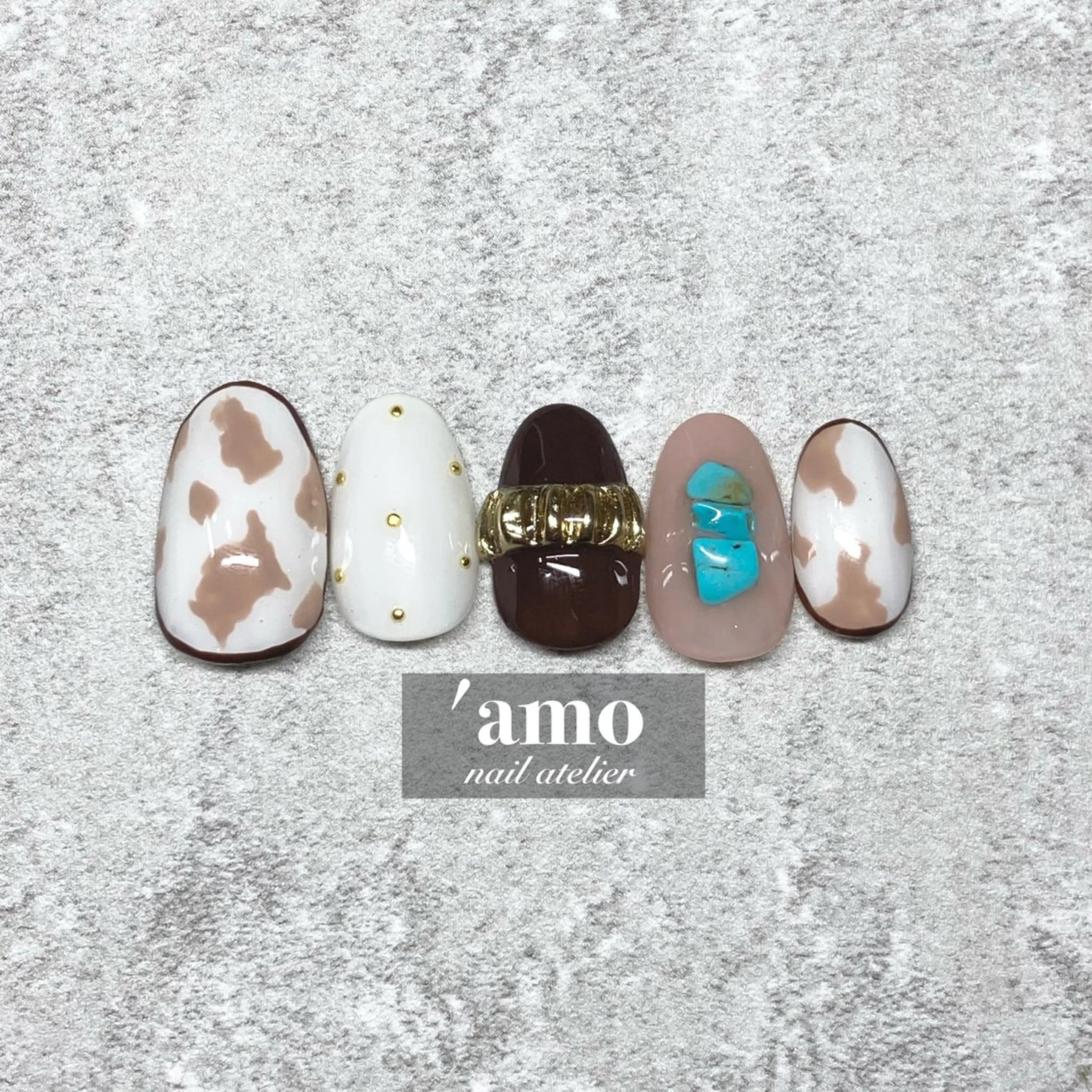 ネイル フットネイル ジェルネイル ニュアンスネイル パラジェル 'amo nail atelierのネイルデザイン