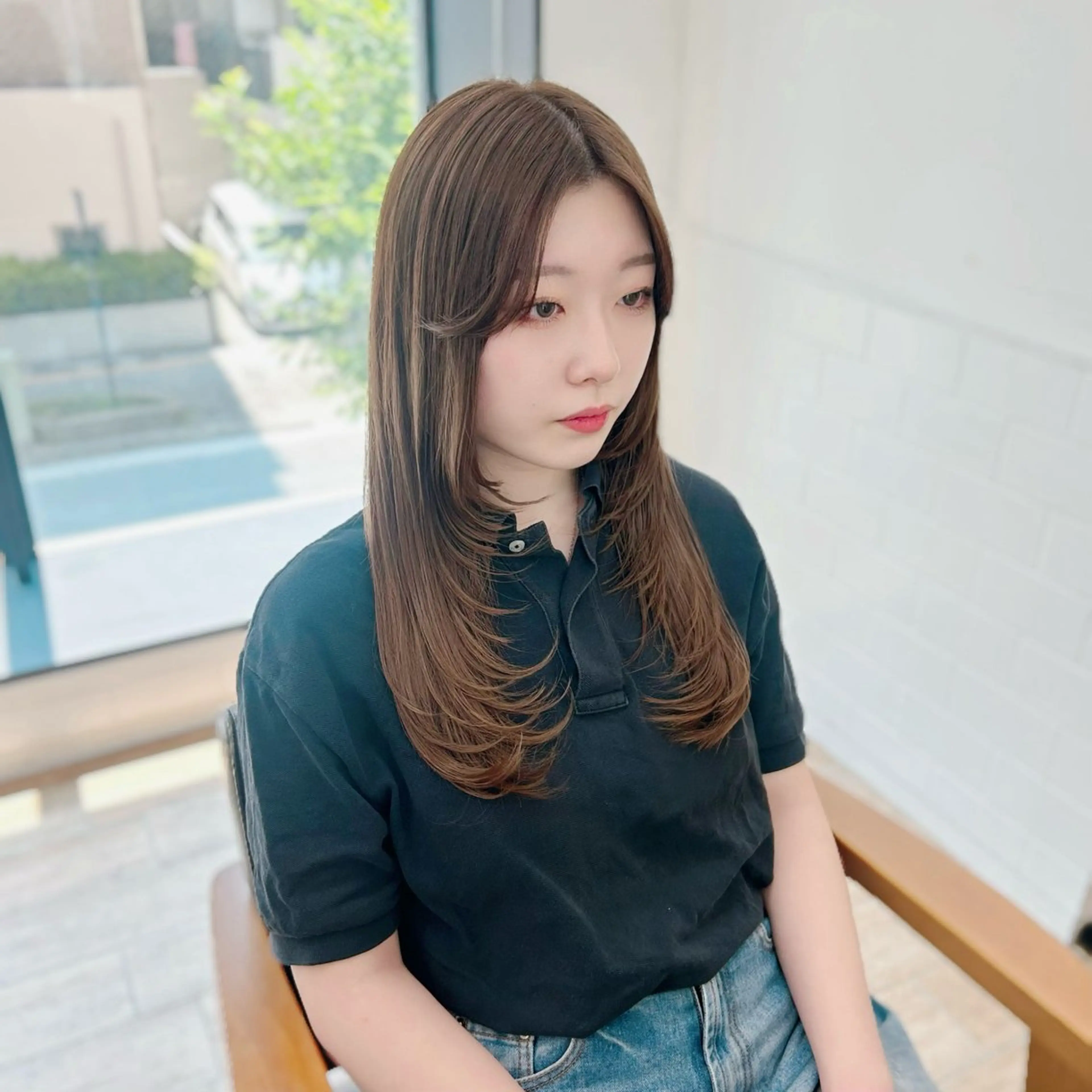 ロング カラー カット ヘアカラー 🎀オタク美容師艶髪 カラーERINA🎀のヘアスタイル