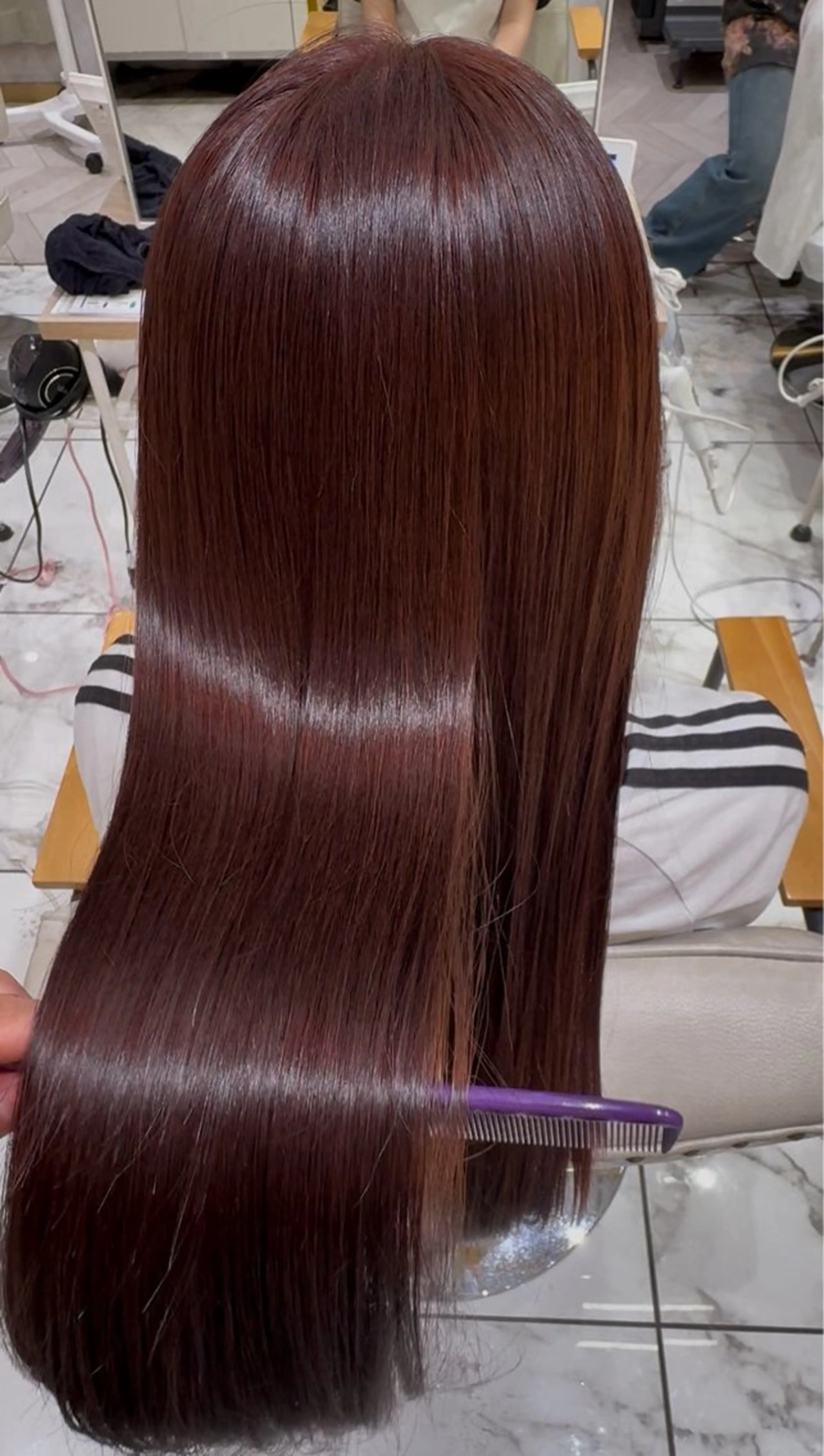ロング 髪質改善 トリートメント ヘアカラー トリートメント 似合わせカラー✞✟ ayumi🐈‍⬛のヘアスタイル
