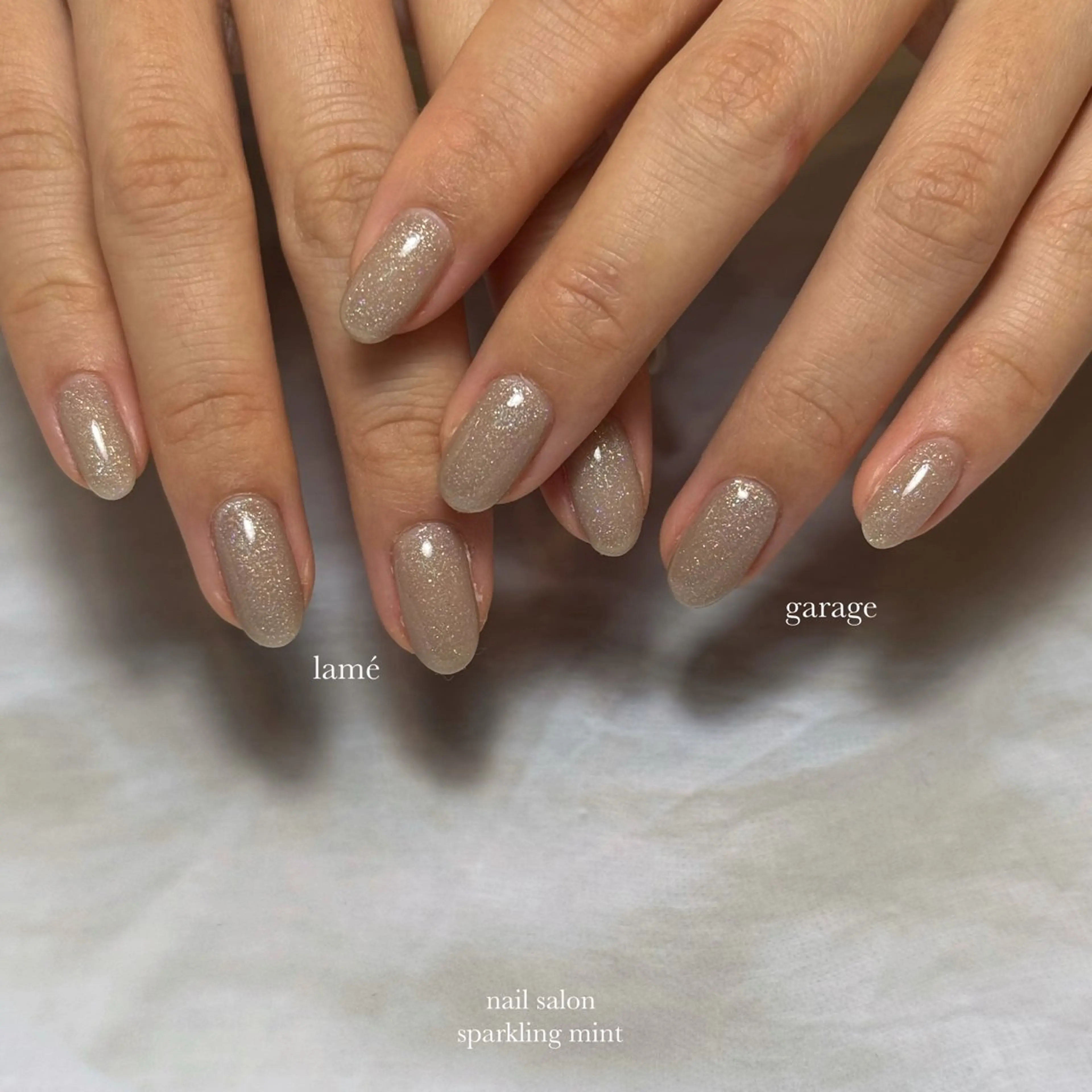 ネイル ラメ(グリッター) sparkling mint【スパークリングミント】所属・natsuki 🎀💎モデル様募集のネイルデザイン