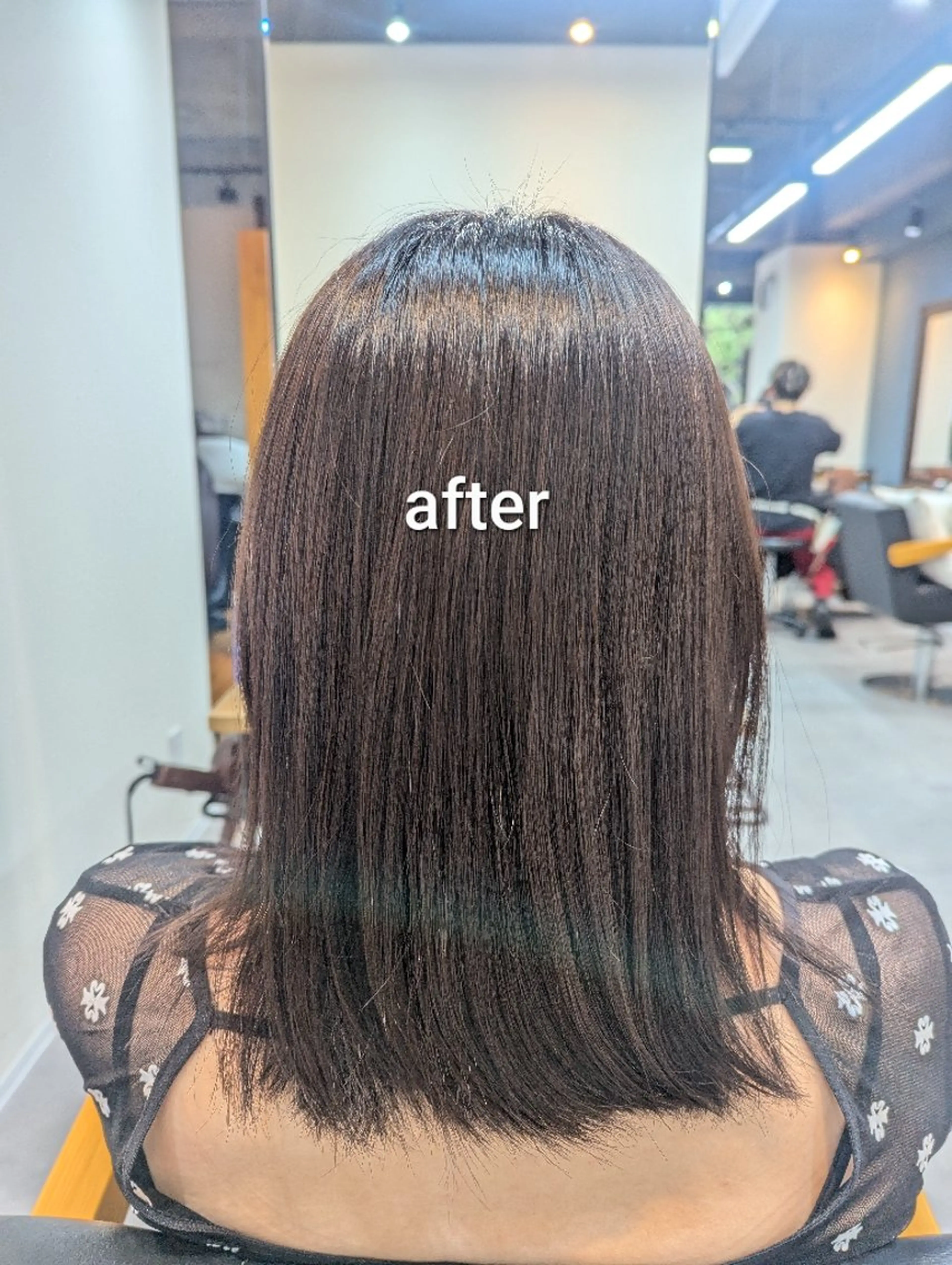 ミディアム チョコレートブラウン スパニスト 中川のヘアスタイル