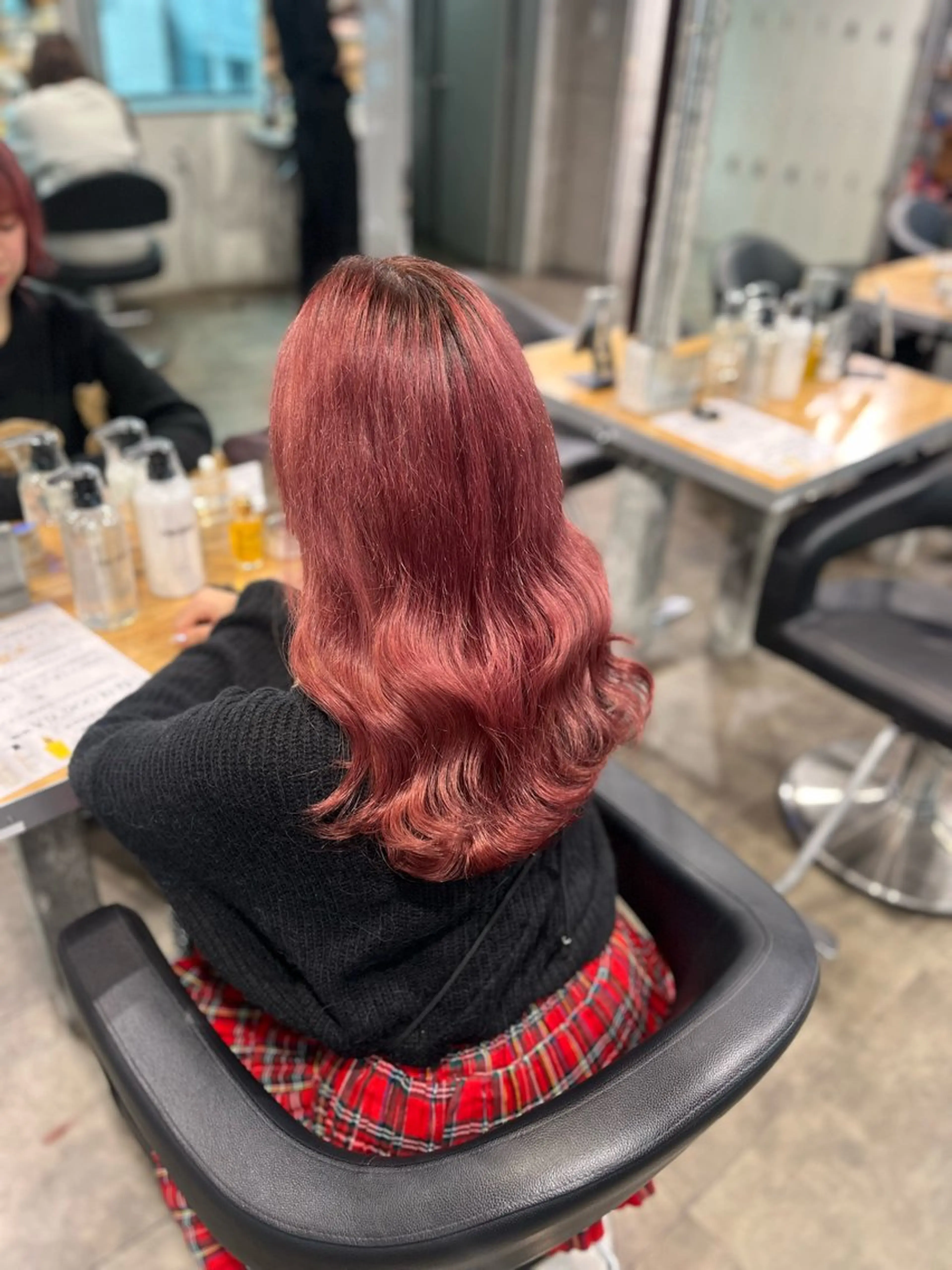 カラー ヘアカラー トリートメント ヘッドスパ ヘアセット ガーリーヘア💌トレ ンド暖色💌Yuuのヘアスタイル