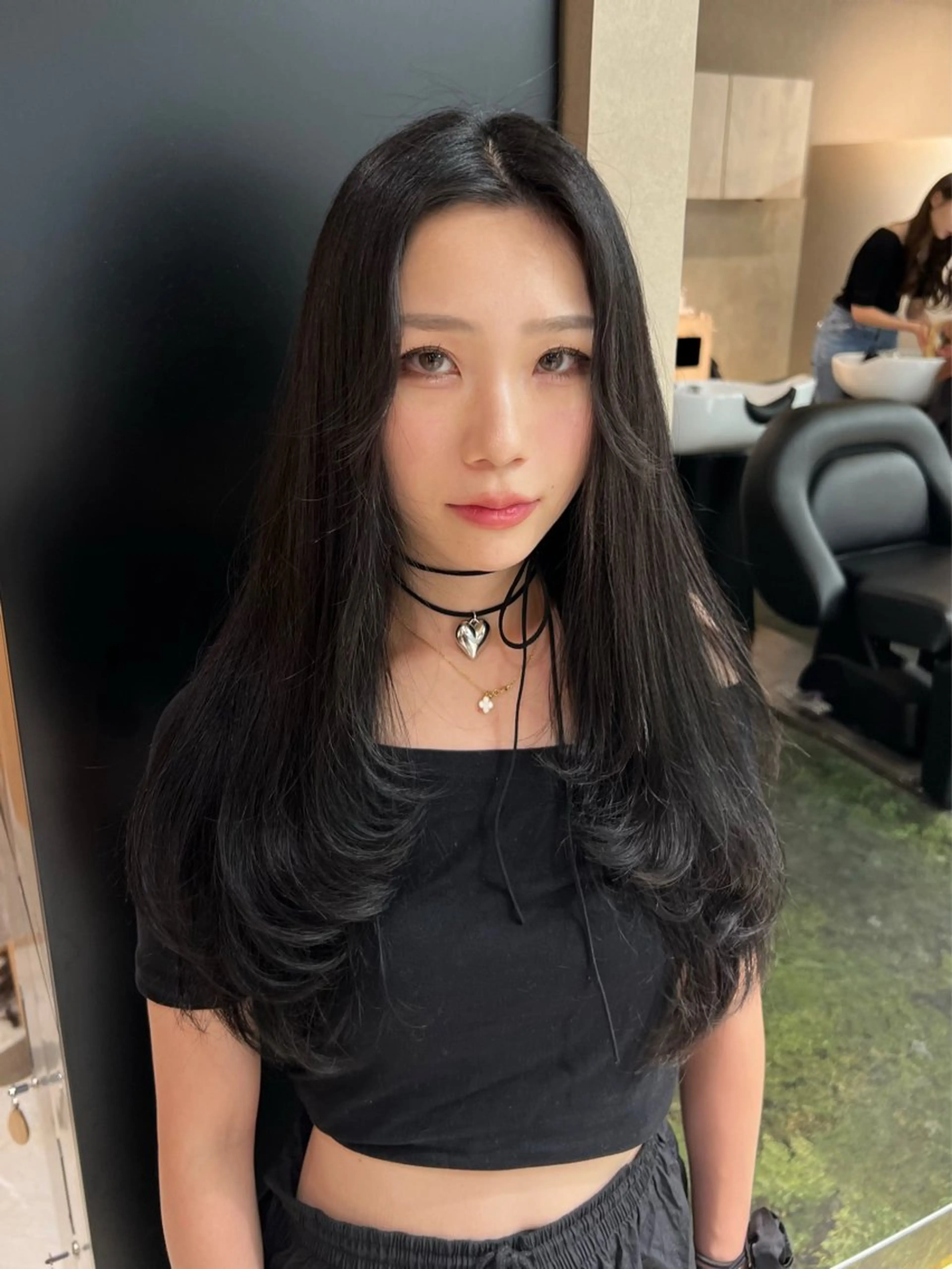 セミロング カット 💖難波レイヤー カット💖ツバサのヘアスタイル