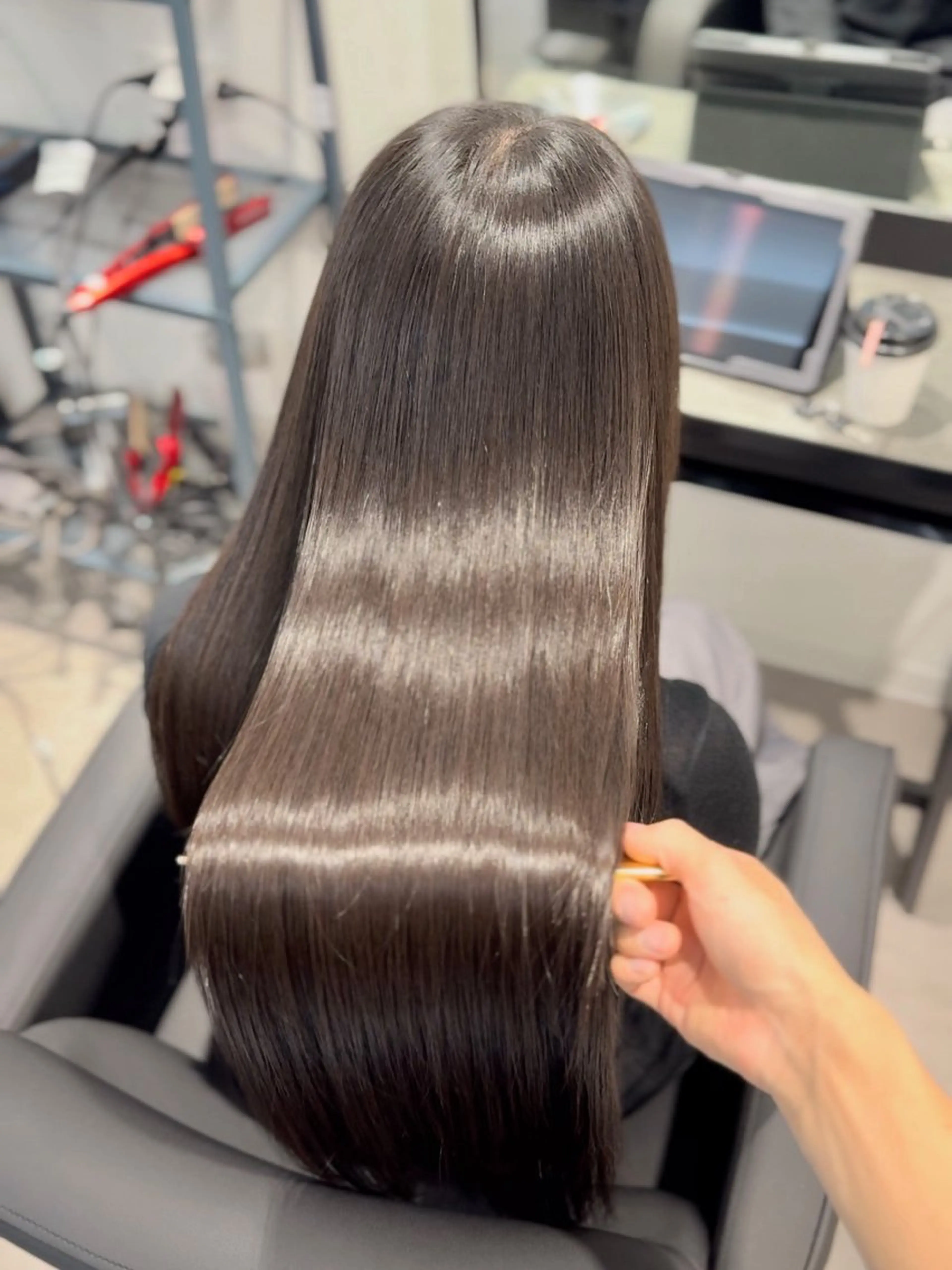 ミディアム 縮毛矯正 i.+sapporo所属・ショート/レイヤー /札幌/小山内のヘアスタイル