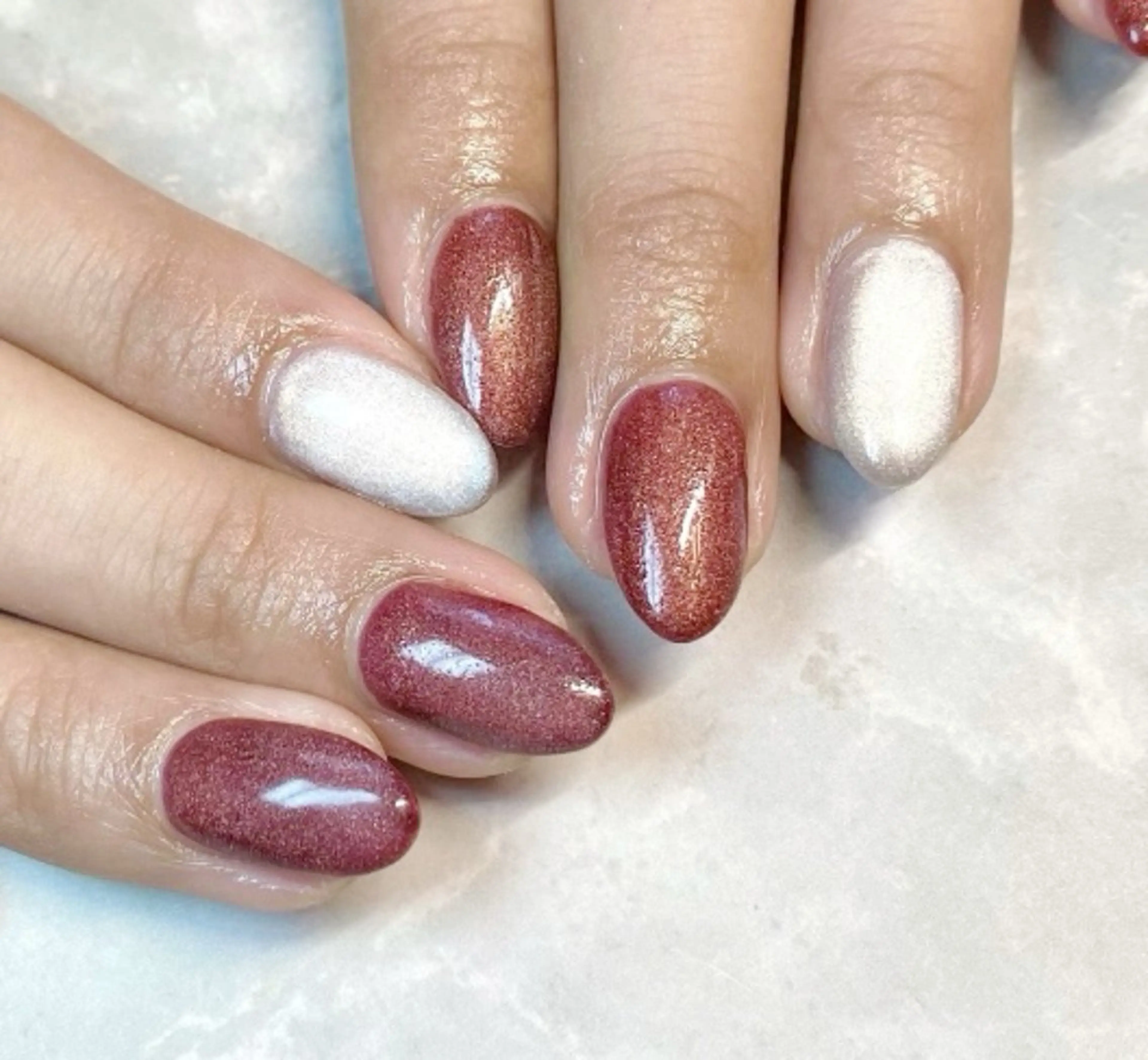 ネイル マグネットネイル ワンカラーネイル ハンドネイル rii 　nail所属・rii  nail rikoのネイルデザイン
