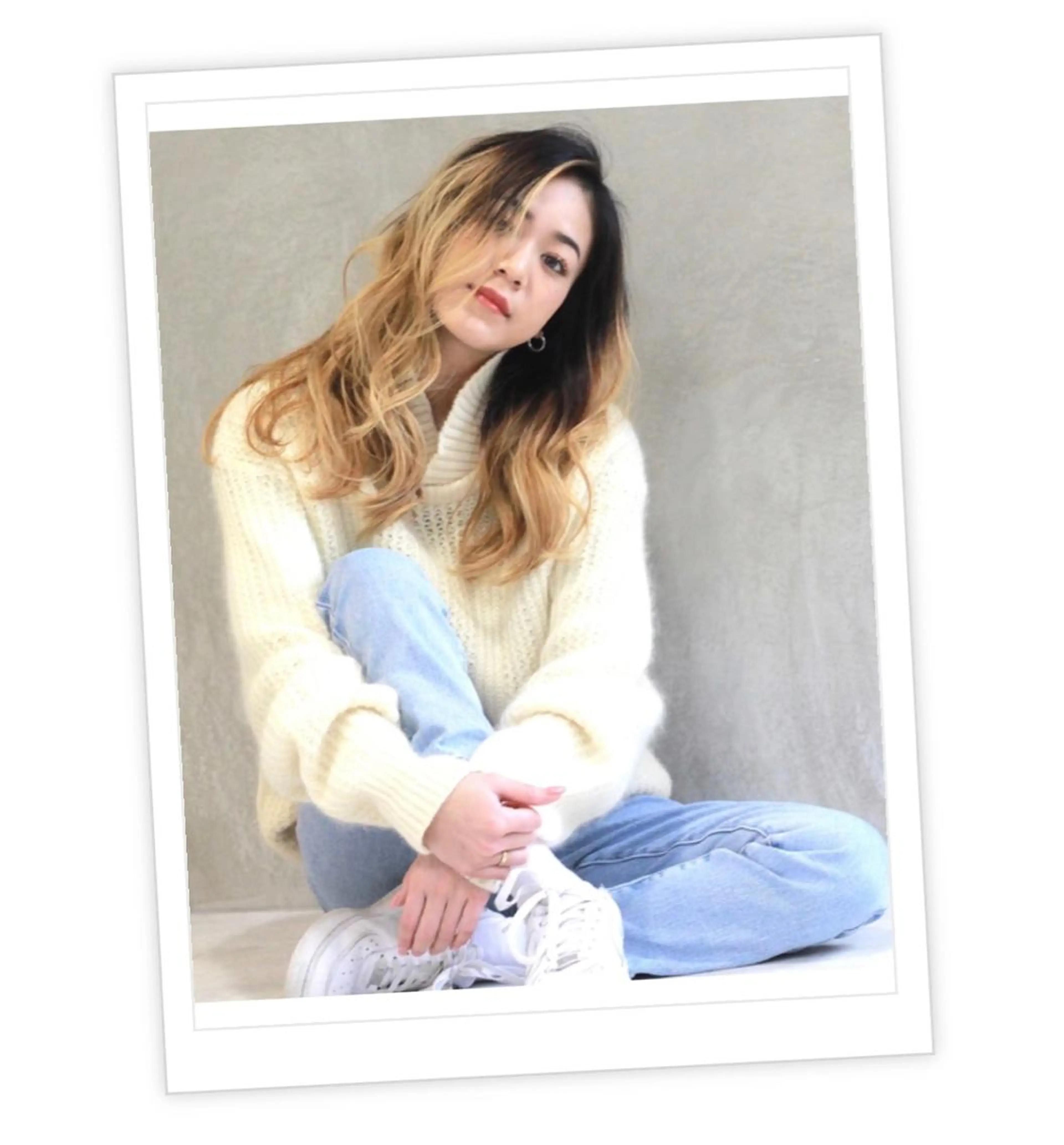 ミディアム 神戸でブリーチなら puty/レイヤーのヘアスタイル