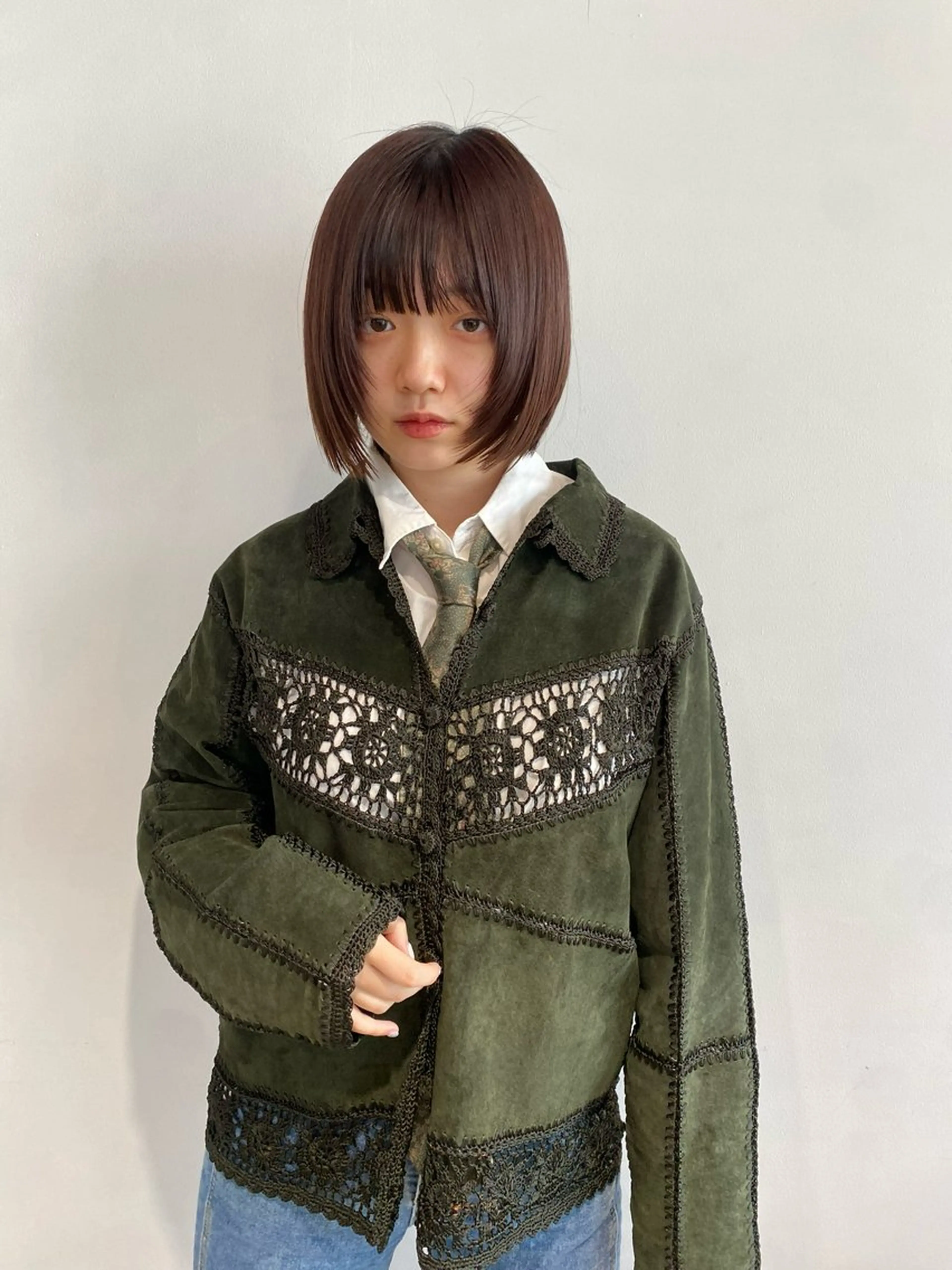 ショート カラー ブリーチ 透明感カラー ダブルカラー ブリーチなしカラー ヘアカラー レイヤー/ボブ /河内温太のヘアスタイル