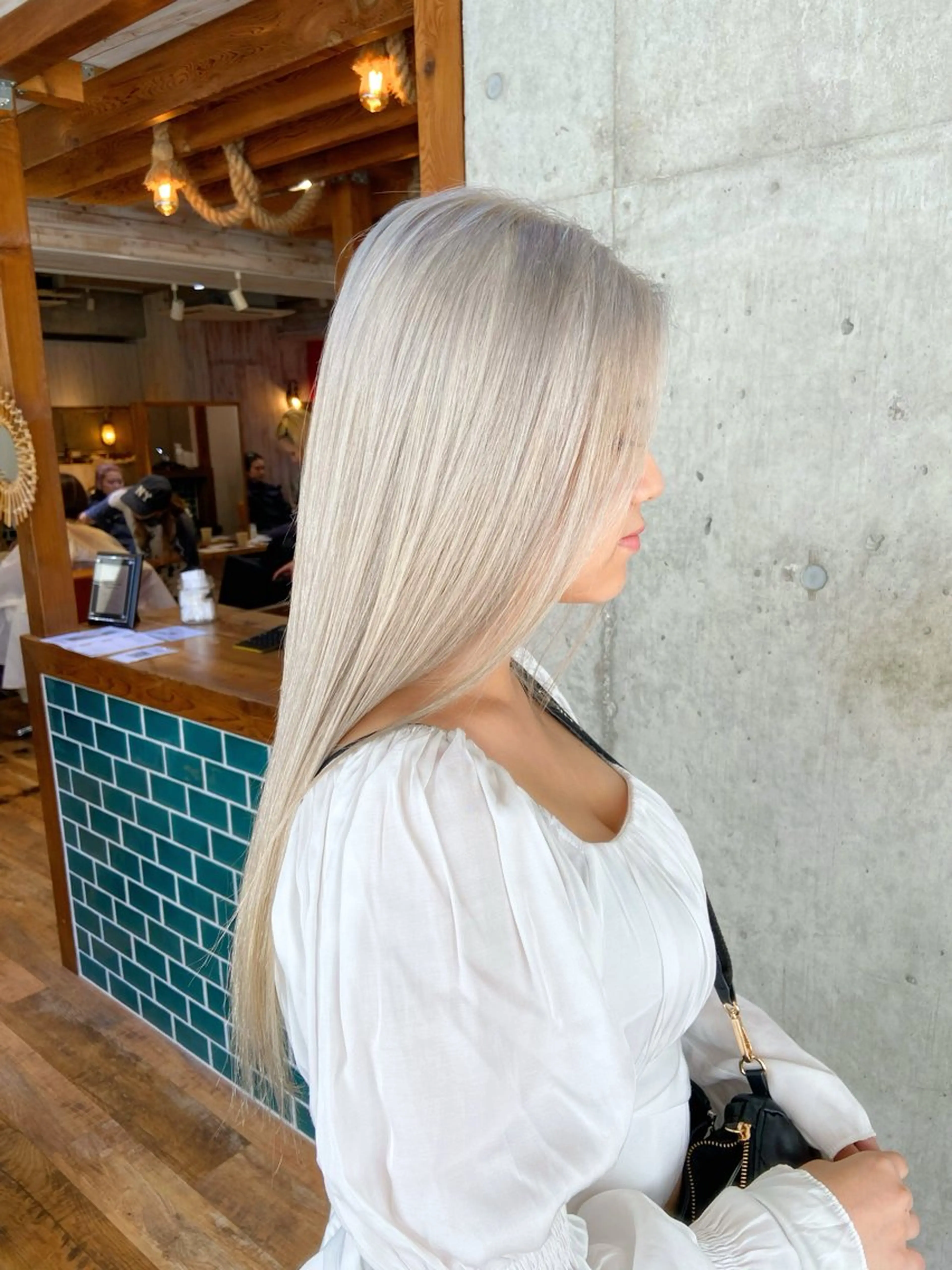 ロング カラー カラー🧡ブリーチ ❤️Atsuya❤のヘアスタイル