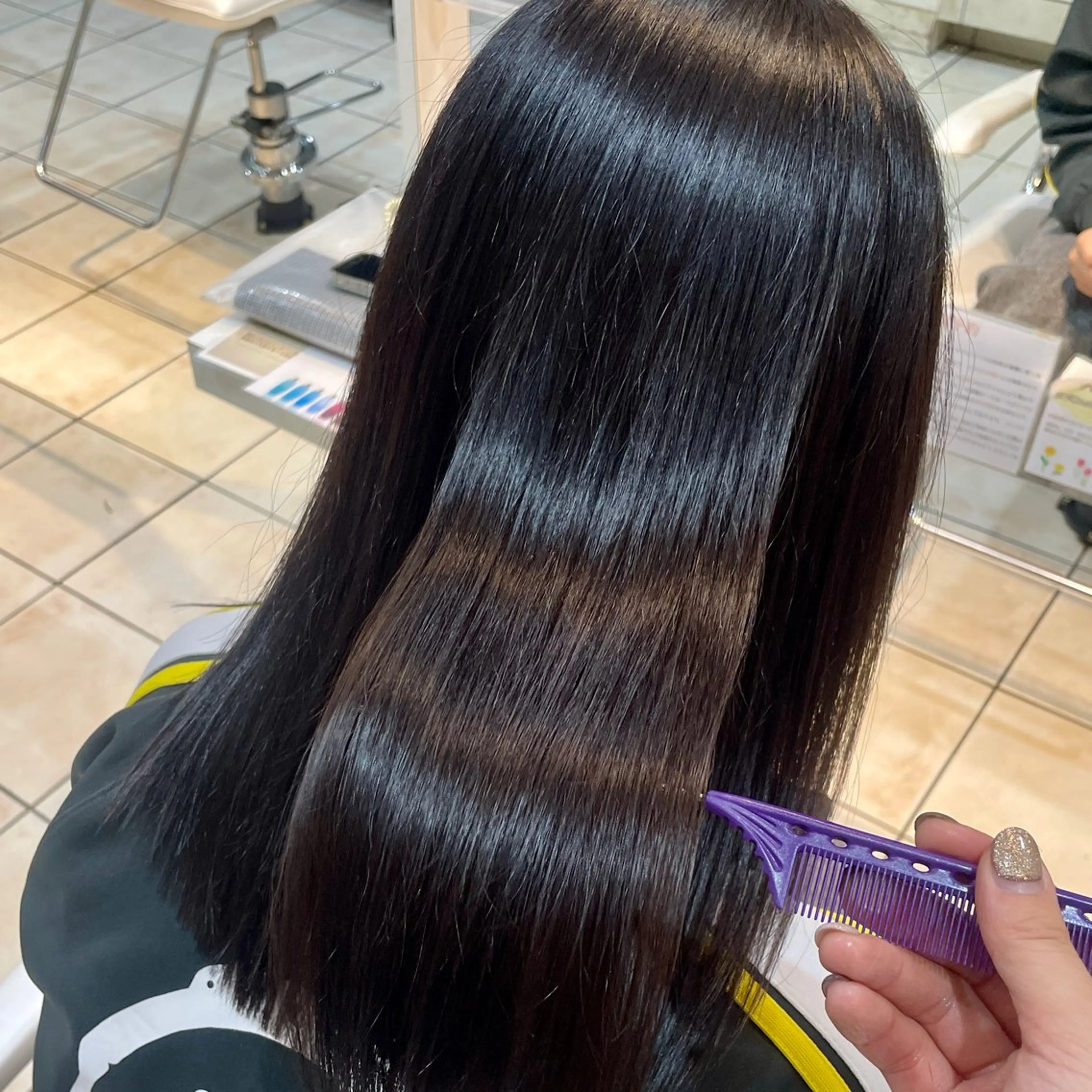 ミディアム カラー ヘアカラー ブリーチ/ヘアセット 【𝙍𝙞𝙣𝙤】のヘアスタイル