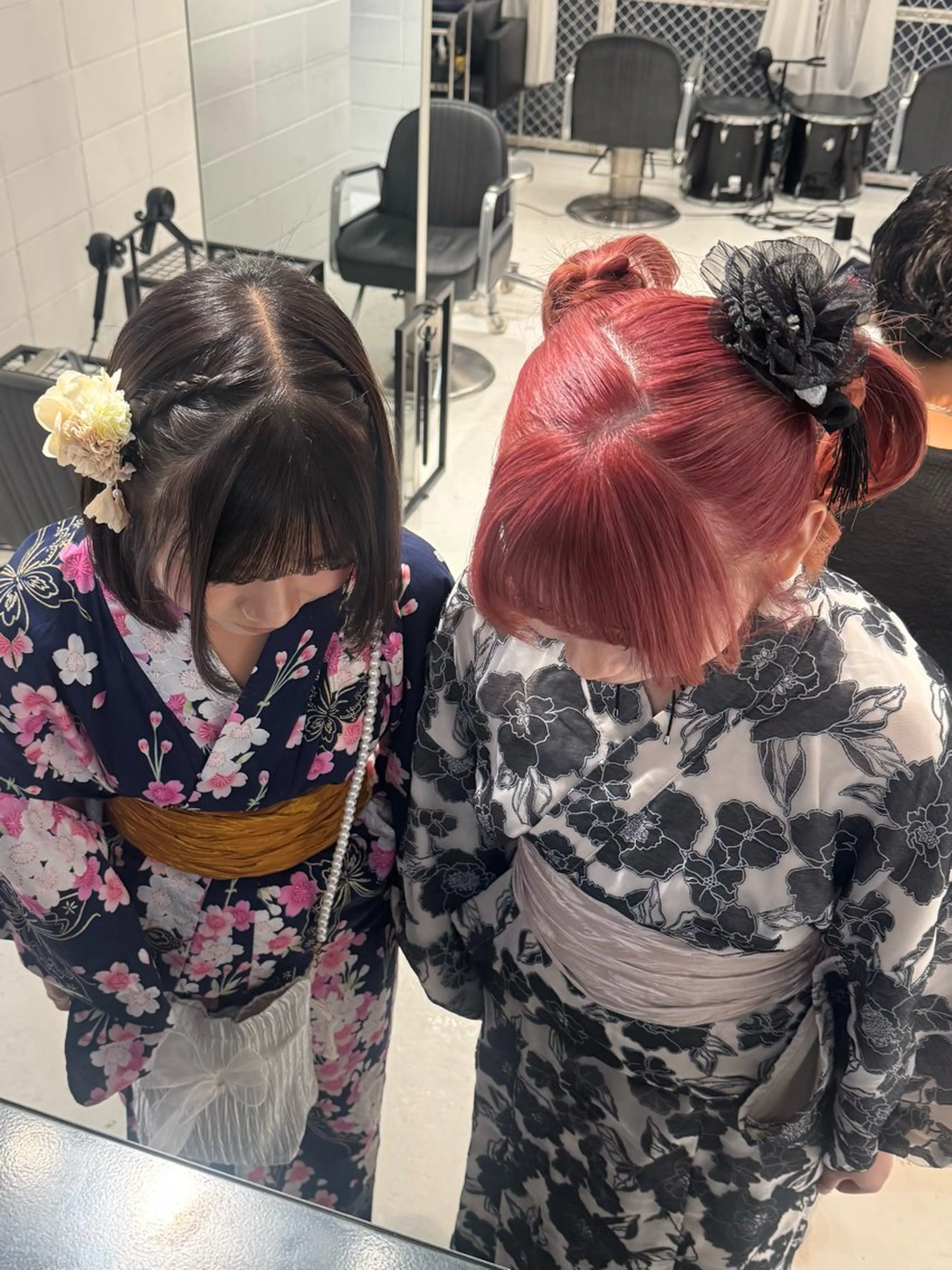 ミディアム カラー ブリーチ ピンクカラー ヘアカラー トリートメント -KOKO-原宿‎ 🌙ちり🍎のヘアスタイル
