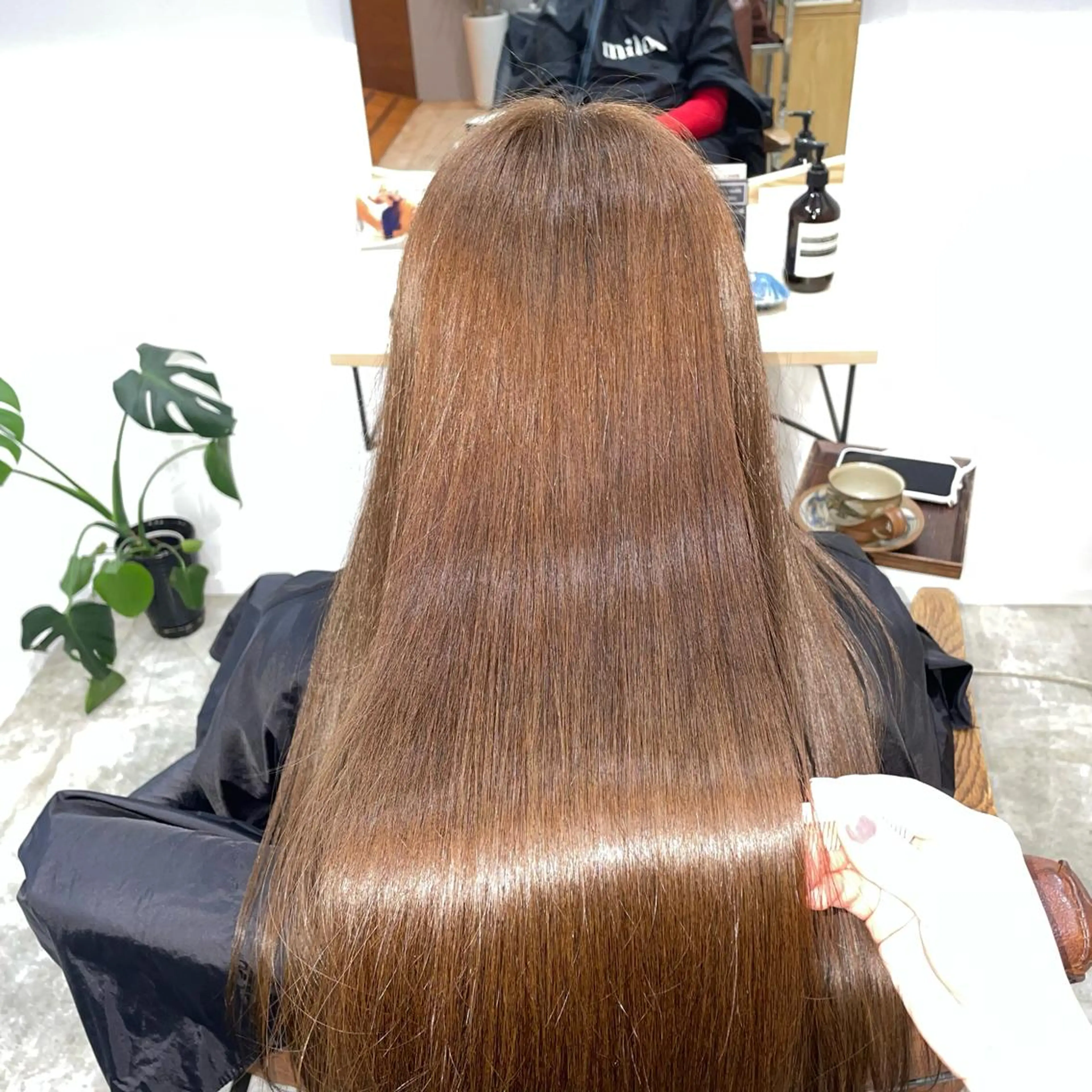 ロング カラー トリートメント miloc那覇 MIKUのヘアスタイル