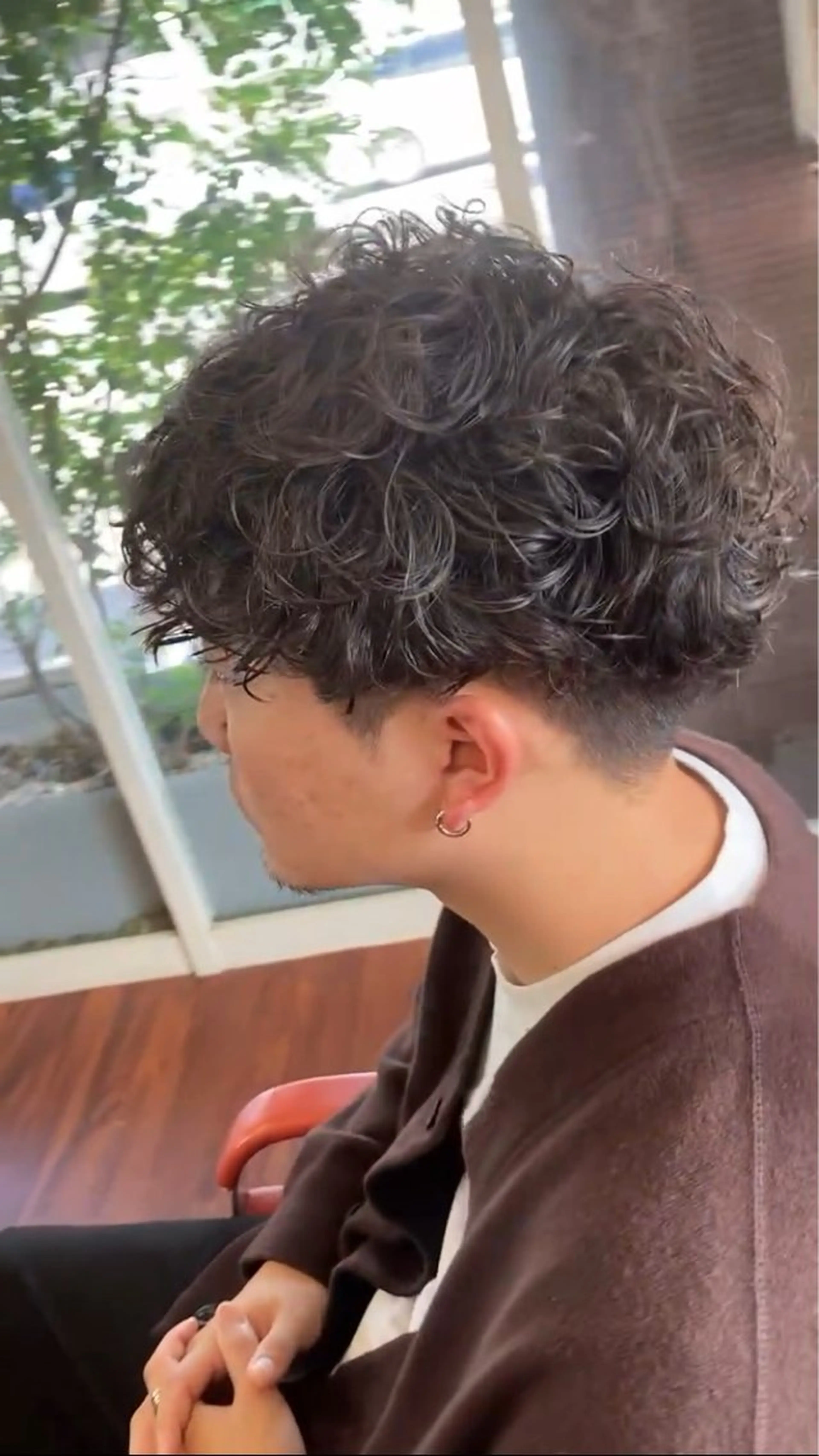 ショート パーマ メンズ カット パーマ maCken所属・松本　友佑 maCkenのヘアスタイル