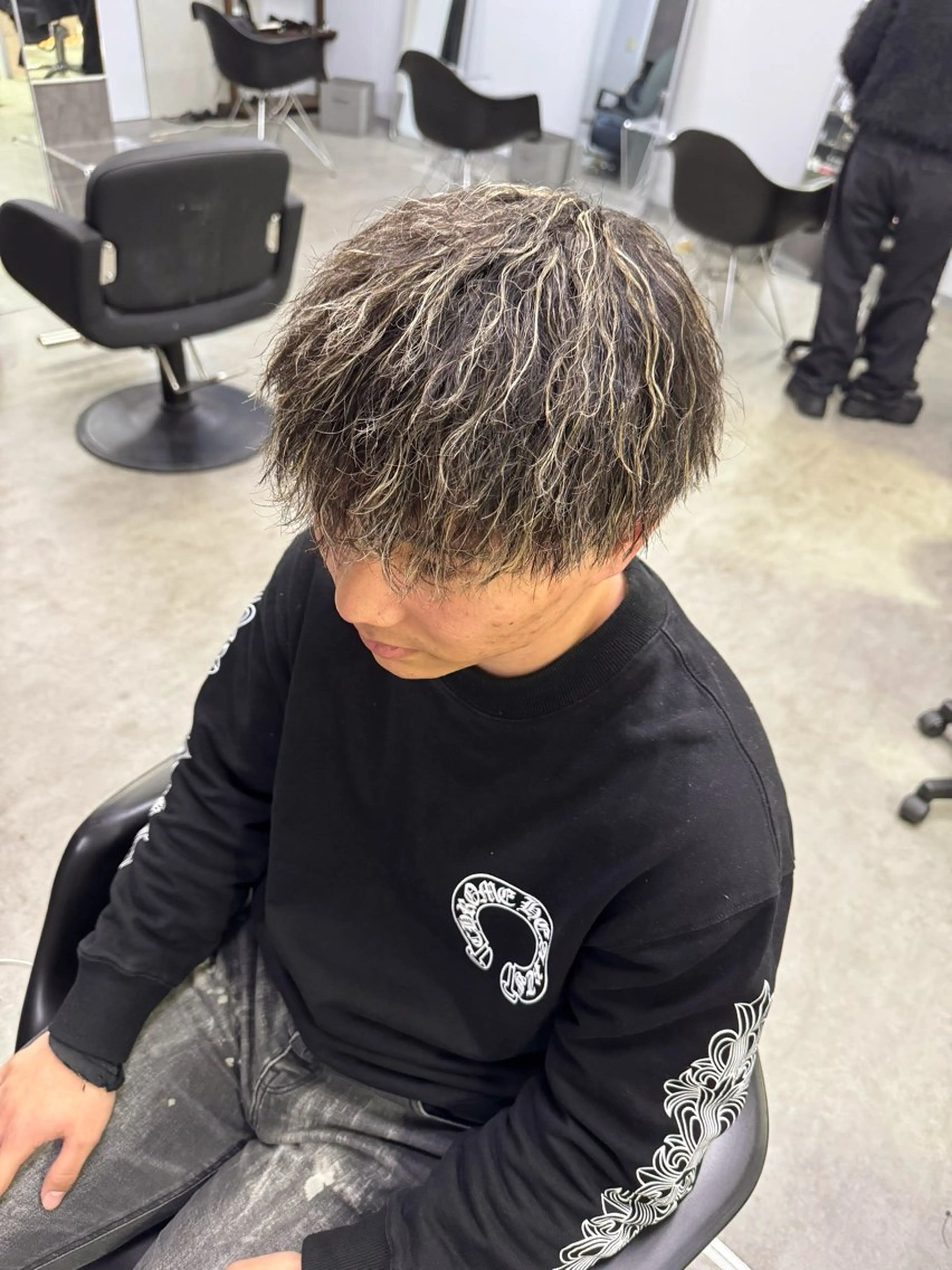 パーマ メンズ カット パーマ 藤井 佑良 FUJII YURAのヘアスタイル