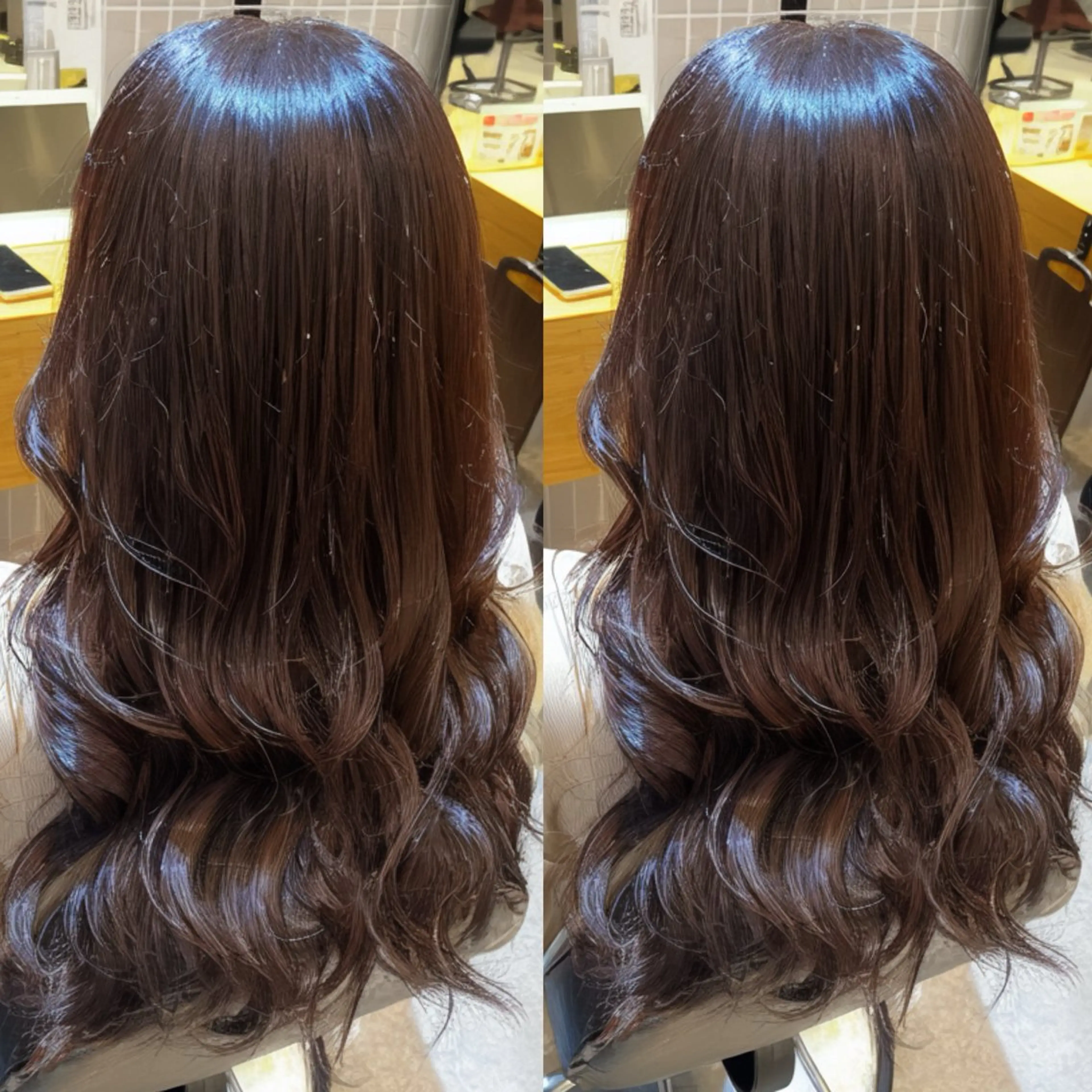 ロング デザインカット 髪質改善 レイヤーカット ロング トリートメント ヘアカラー トリートメント ラフィスヘアードープ所属・レイヤーと透明感の アユカ 新宿🦖のヘアスタイル