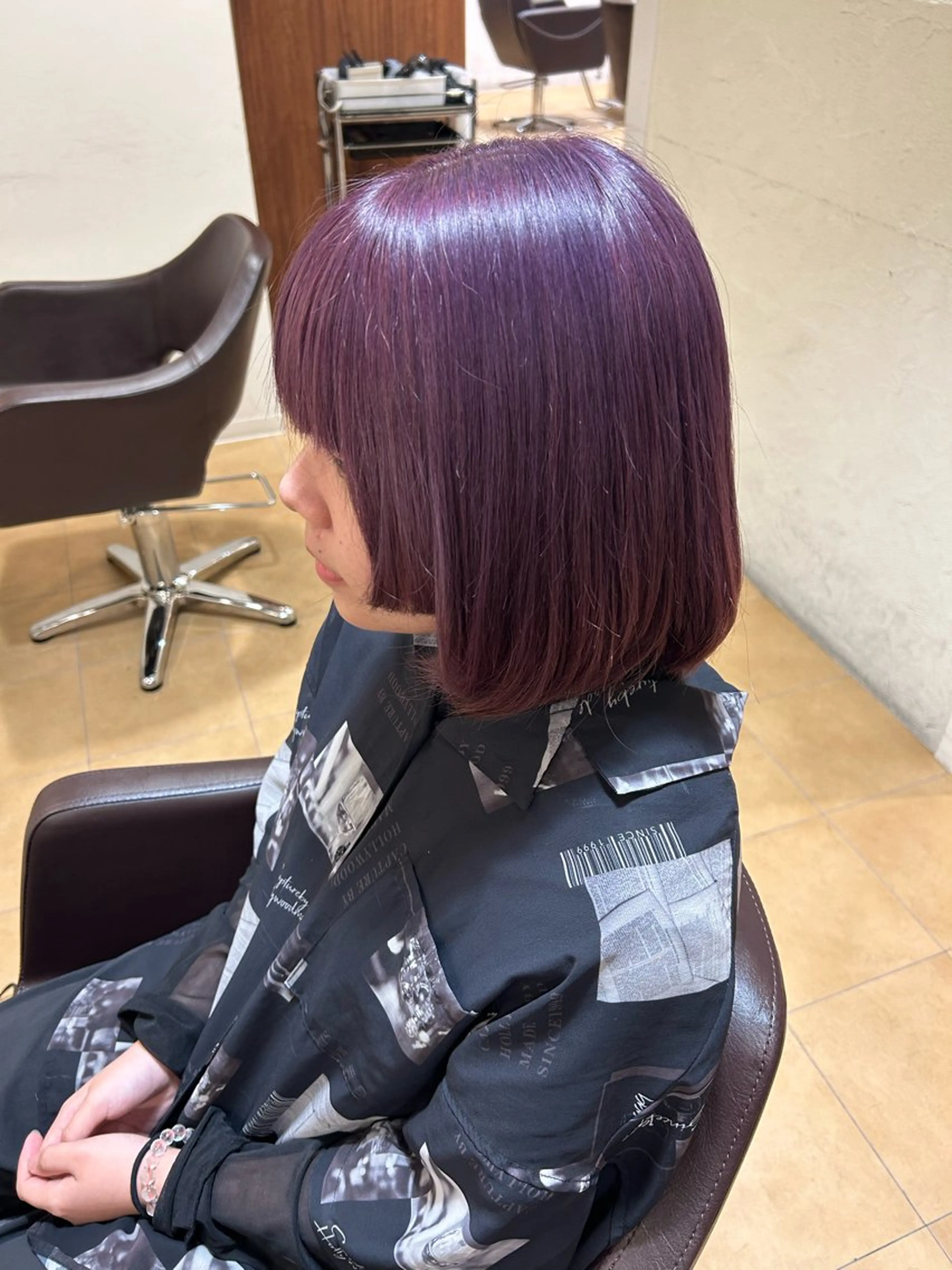 カラー ヘアカラー 今中 紗英のヘアスタイル