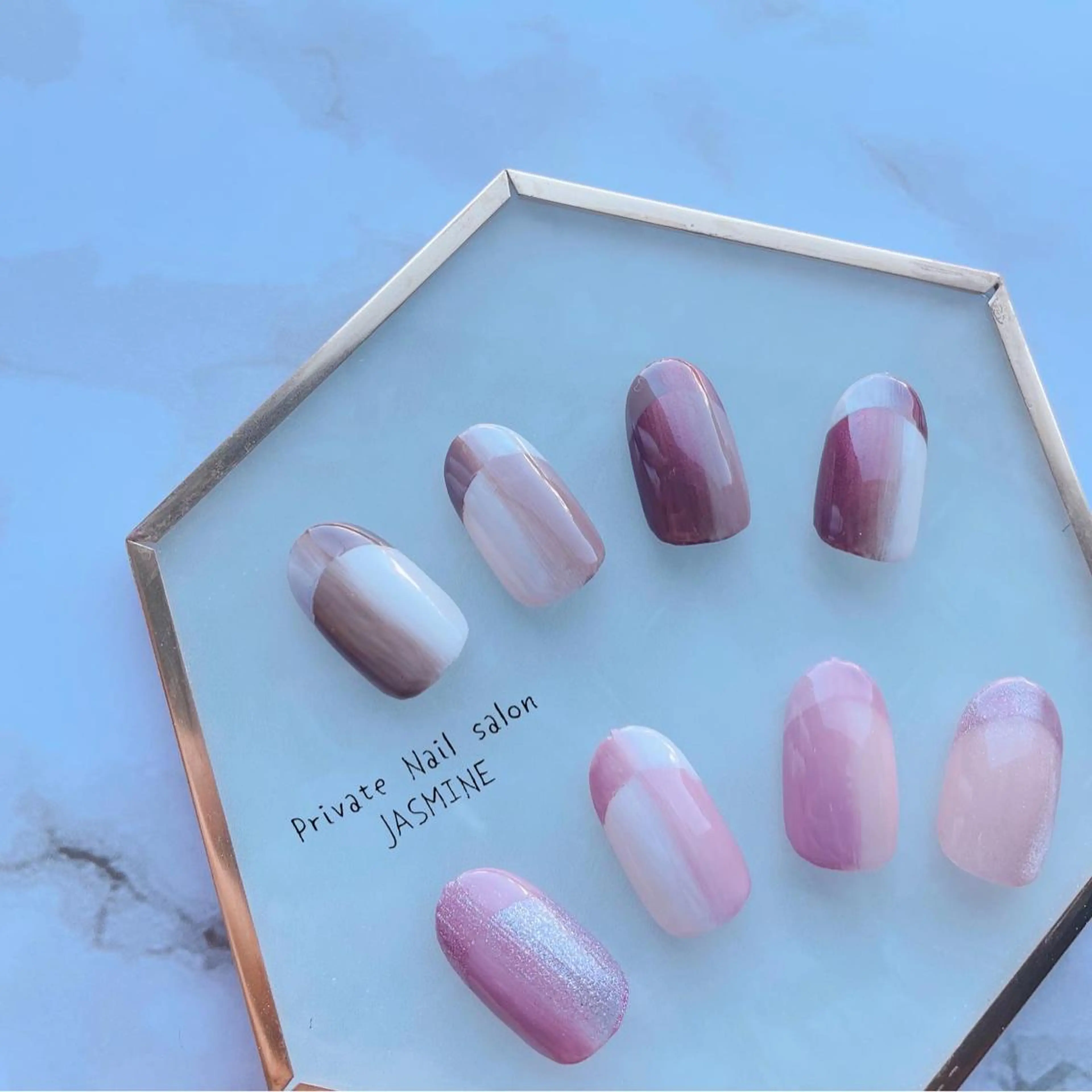 ネイル フレンチネイル オンブレフレンチ 冬ネイル Nail salon JASMINEのネイルデザイン