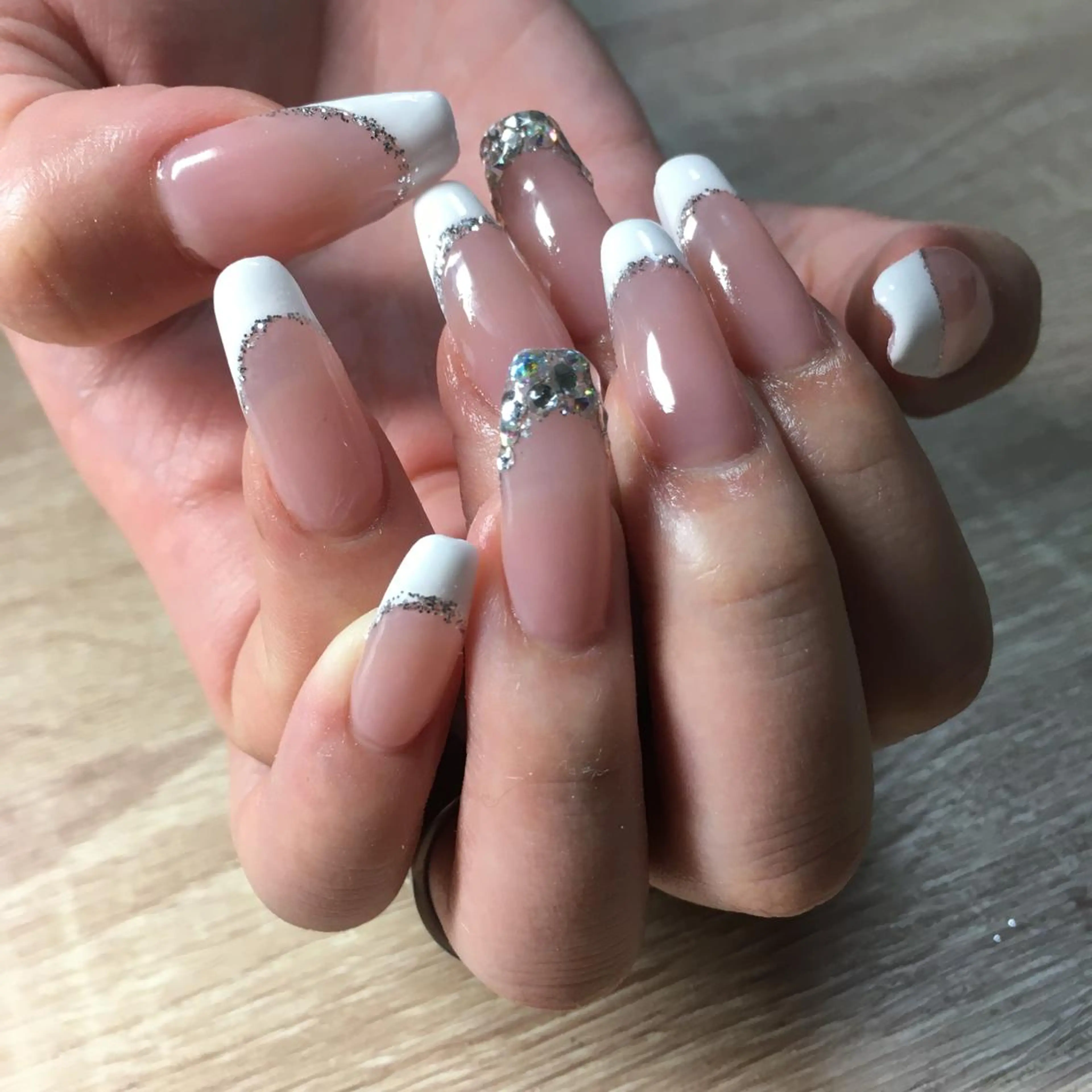 ネイル フレンチネイル スカルプネイル Allure小山店 Maiのネイルデザイン