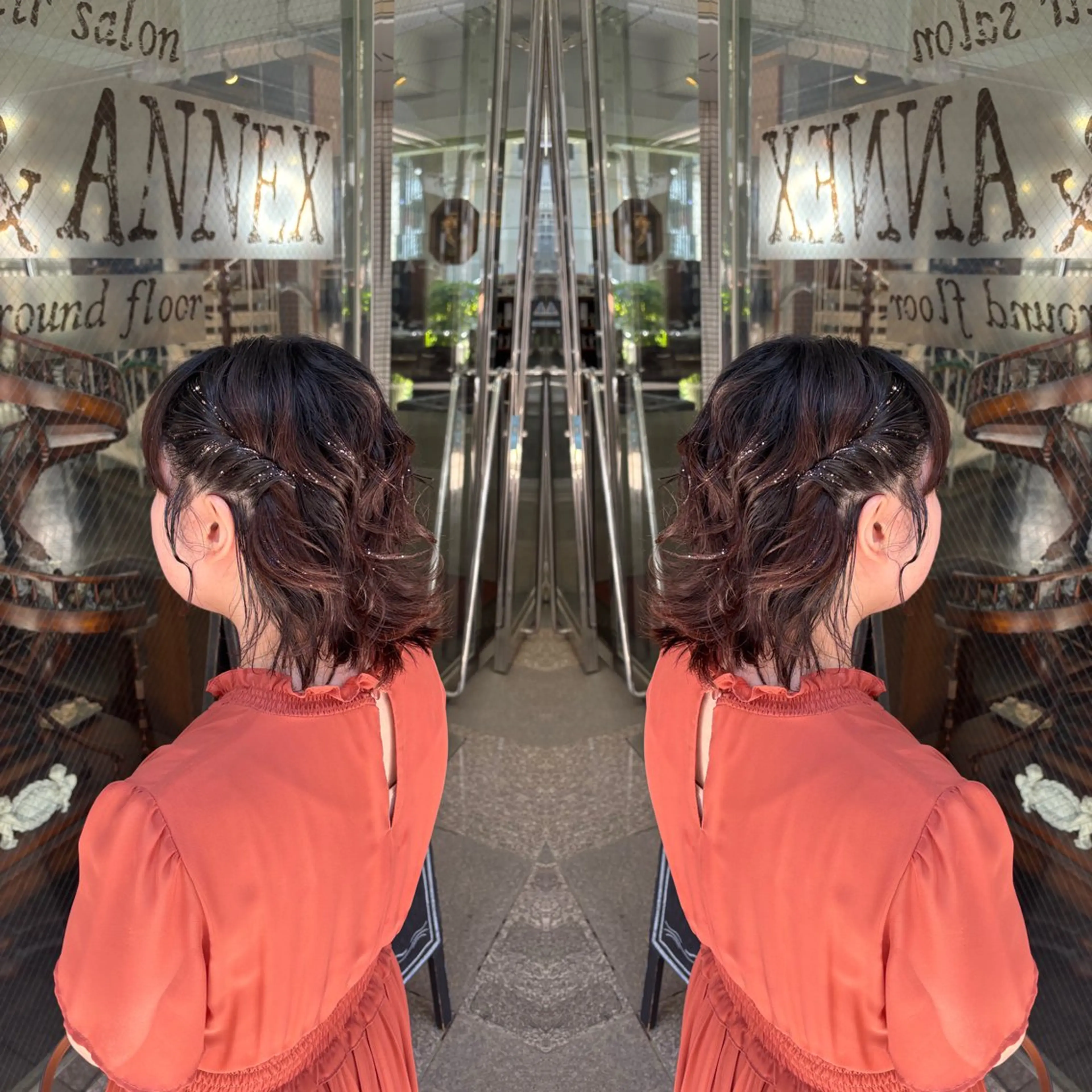ショート ヘアアレンジ ヘアセット ☻モエカ/石川町 元町中華街☻のヘアスタイル