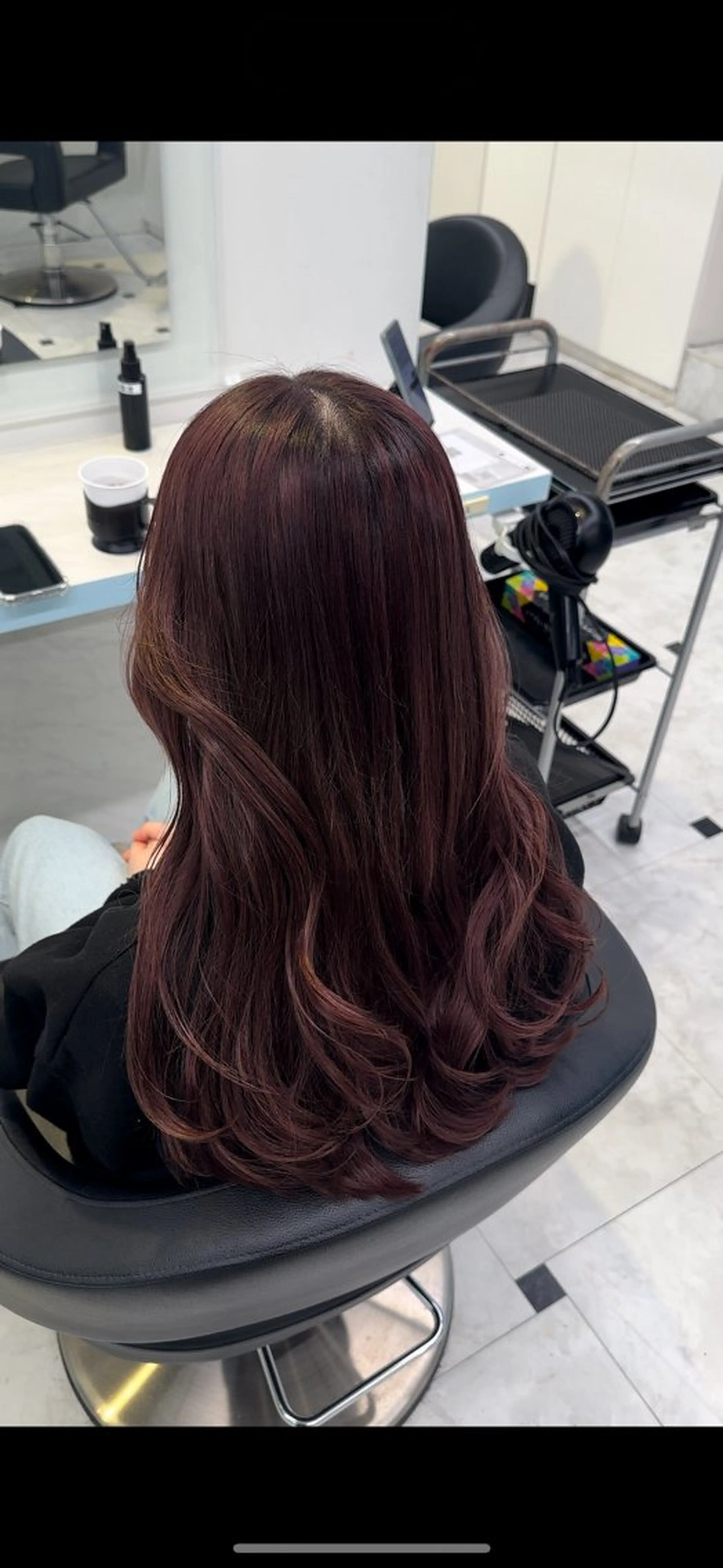 ロング カラー ヘアカラー トリートメント ♥️暖色モテカラ ー♥️由夏のヘアスタイル