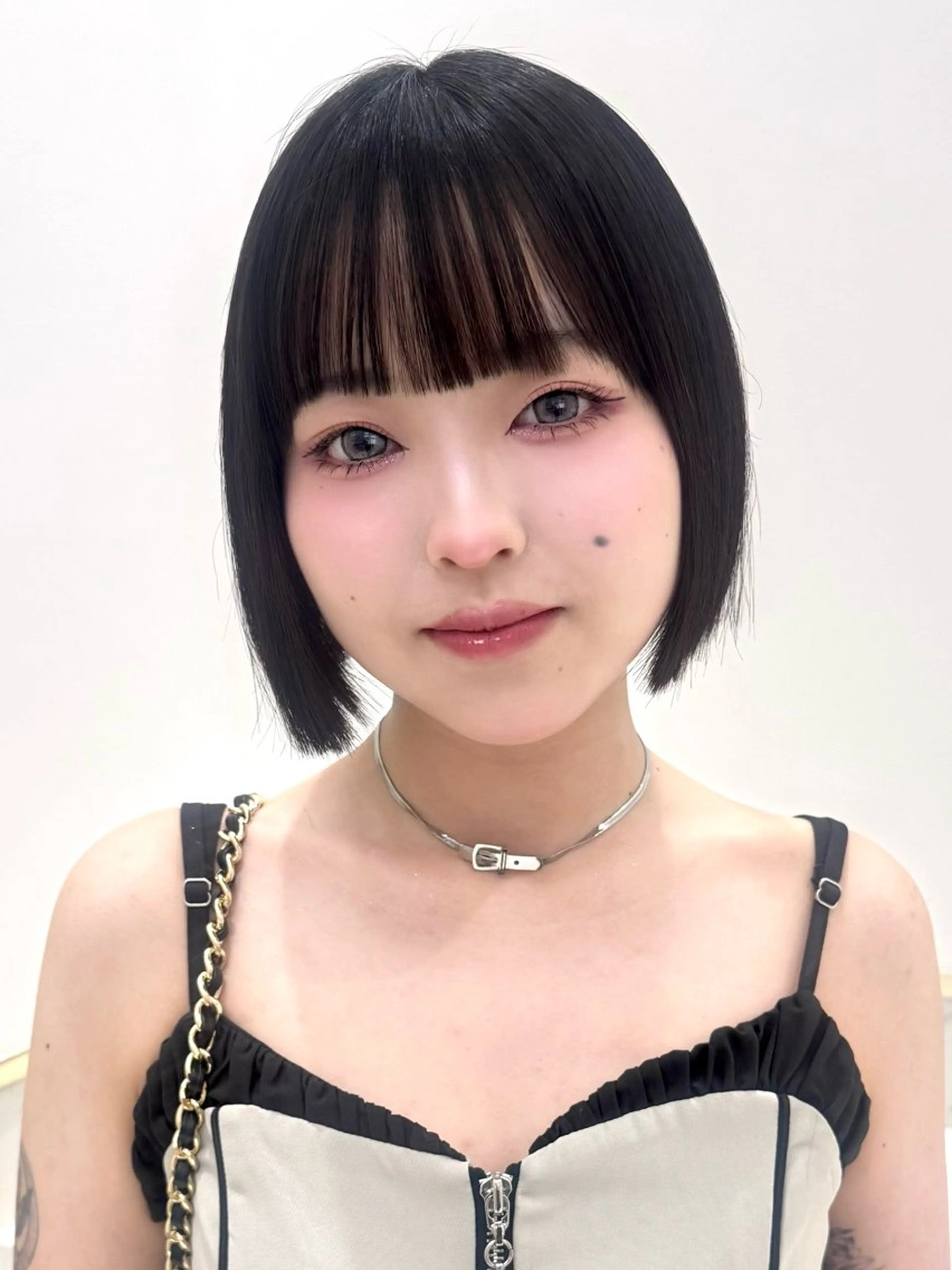 ショート カラー ヘアアレンジ カット 縮毛矯正 トリートメント ヘアセット 韓国ボブ・ウルフ🤍 縮毛矯正🤍ひかりのヘアスタイル