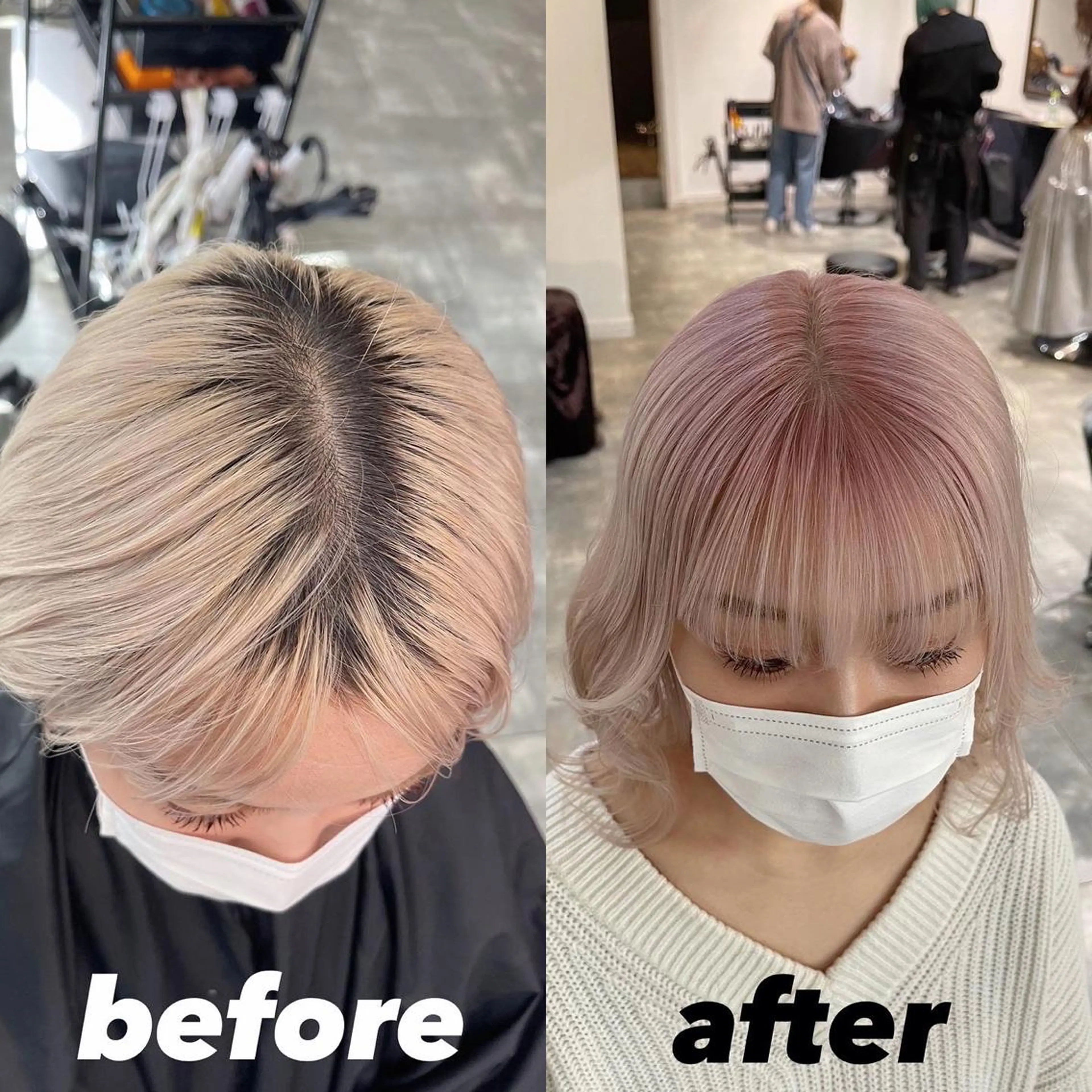 ミディアム カラー 【バレイヤージュ】 kentoのヘアスタイル
