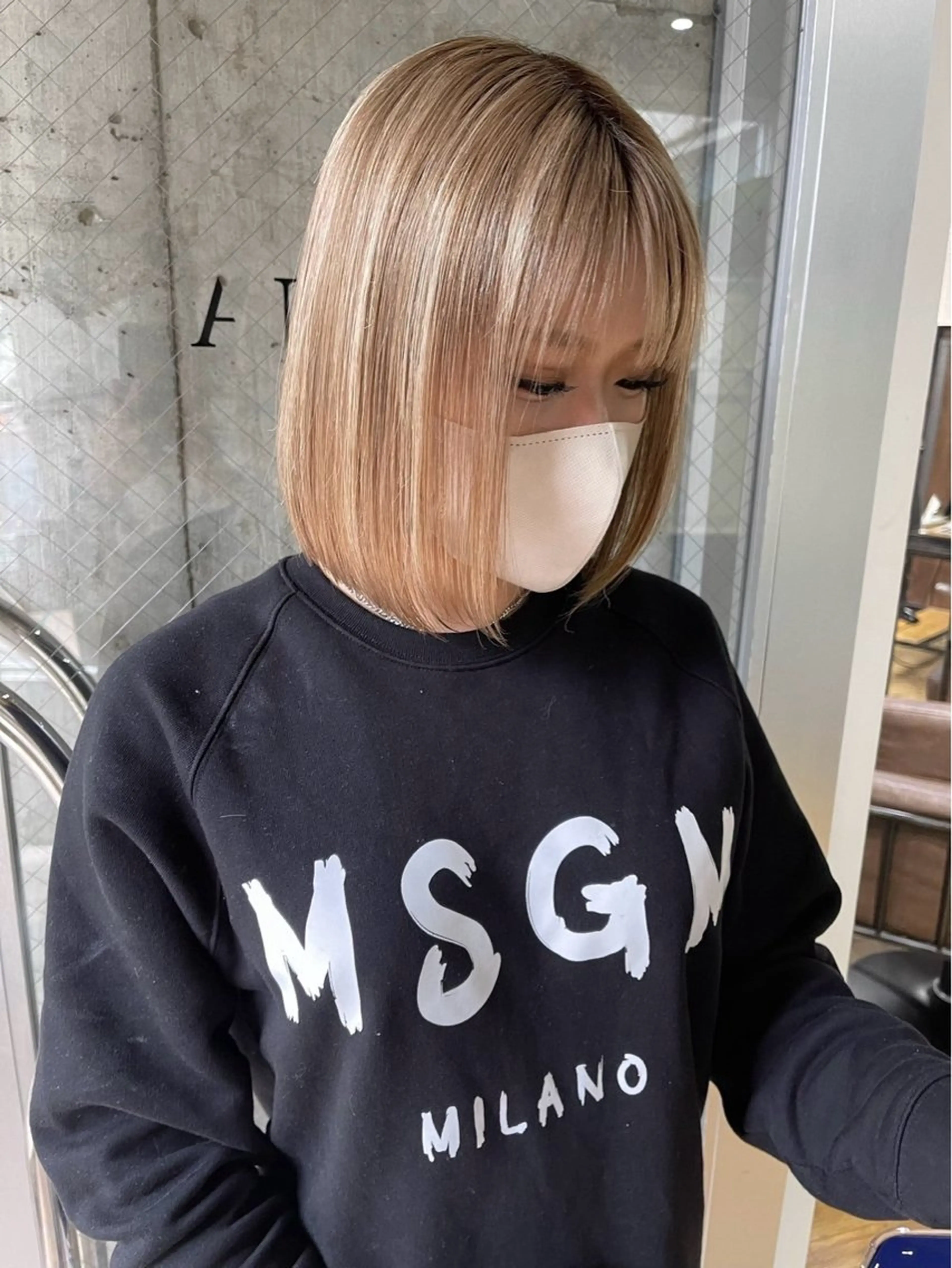 カラー ヘアカラー トリートメント ブリーチ✨ハイライト 透明感カラー/アヤノのヘアスタイル
