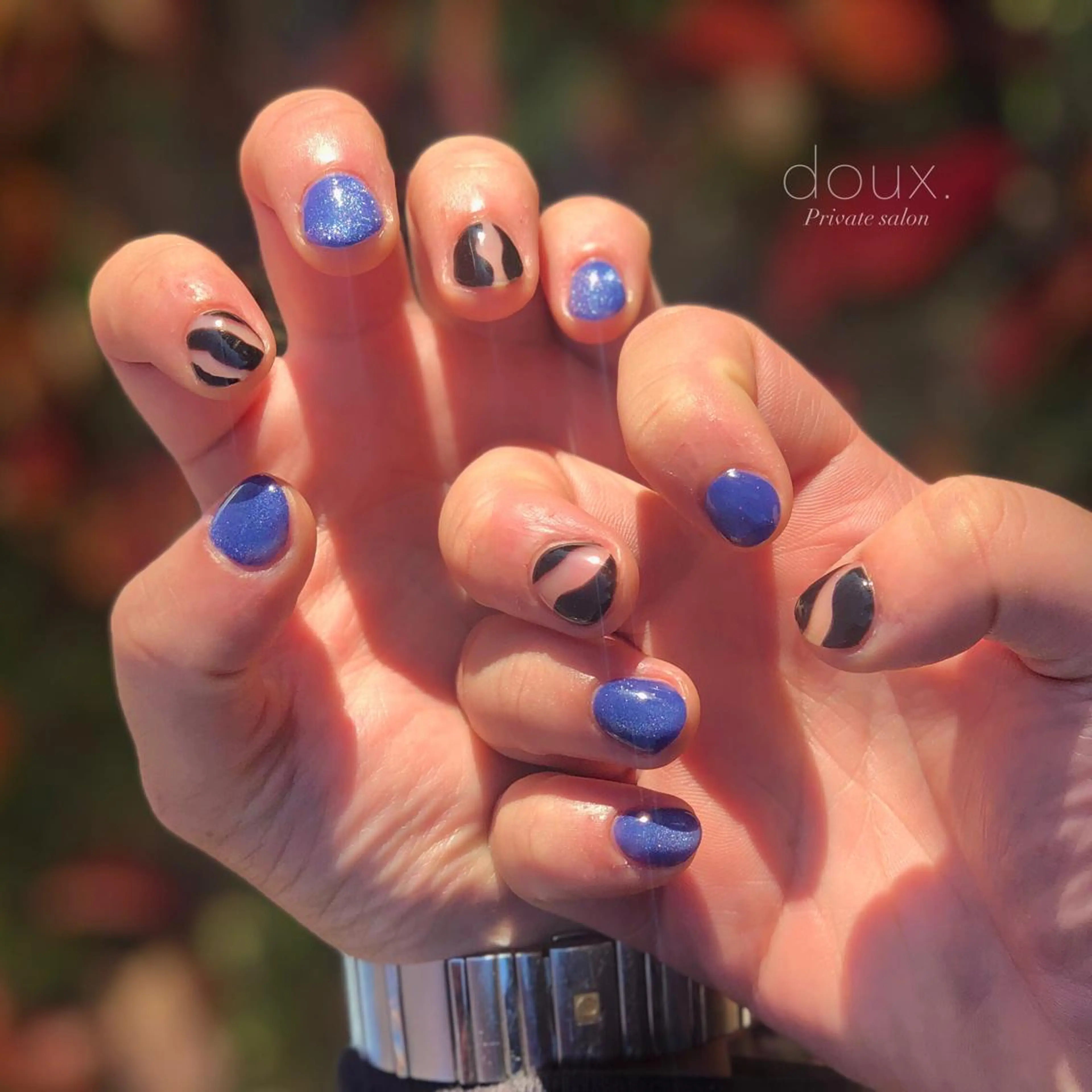 ネイル アートネイル マグネットネイル メンズネイル doux. nailのネイルデザイン
